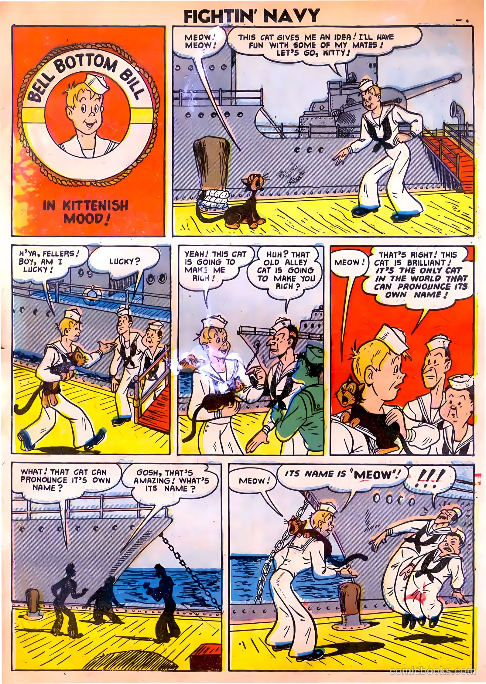 Fightin' Navy #79 (1957) — page 33 of 36
