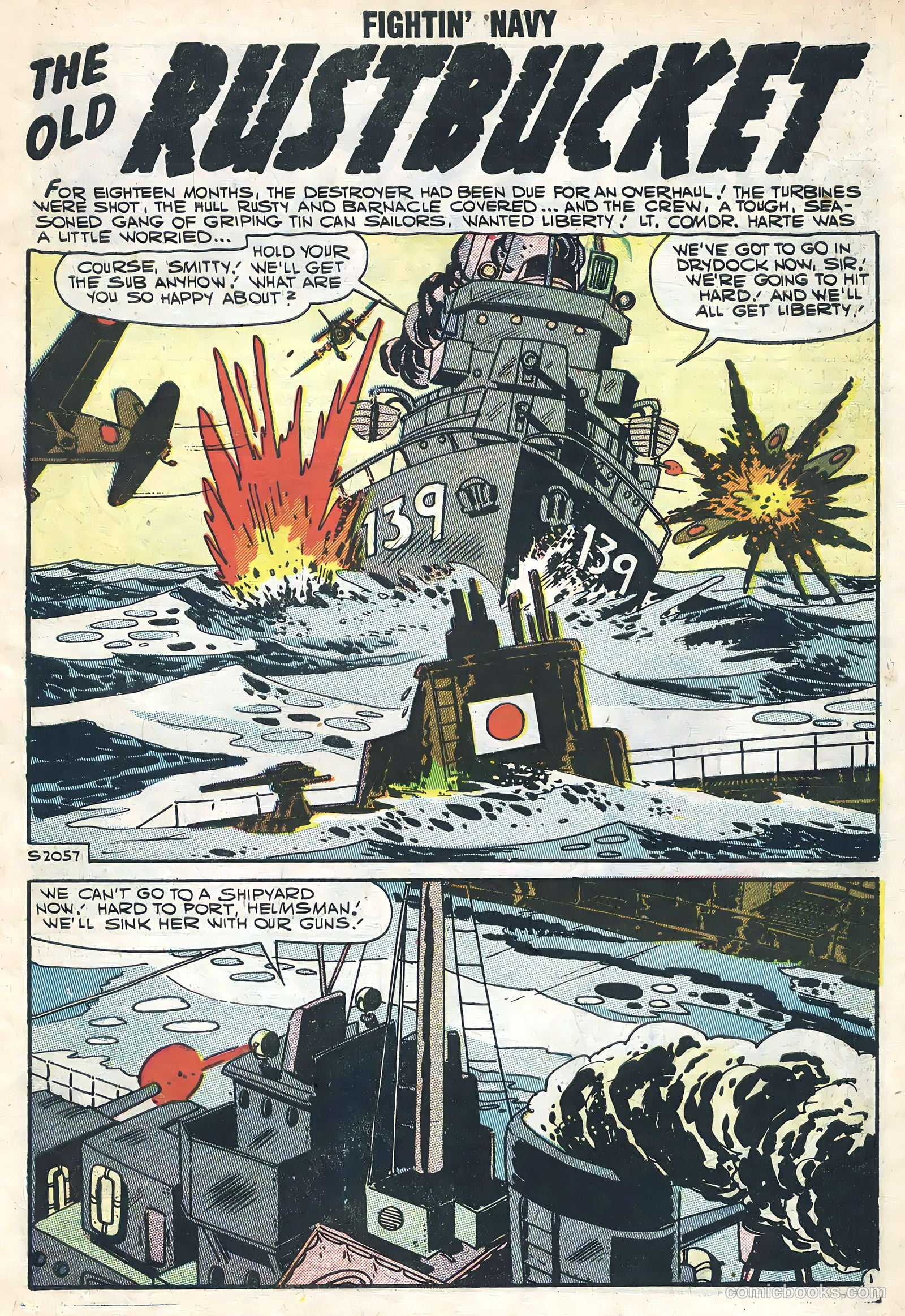Fightin' Navy #80 (1957) — page 3 of 36