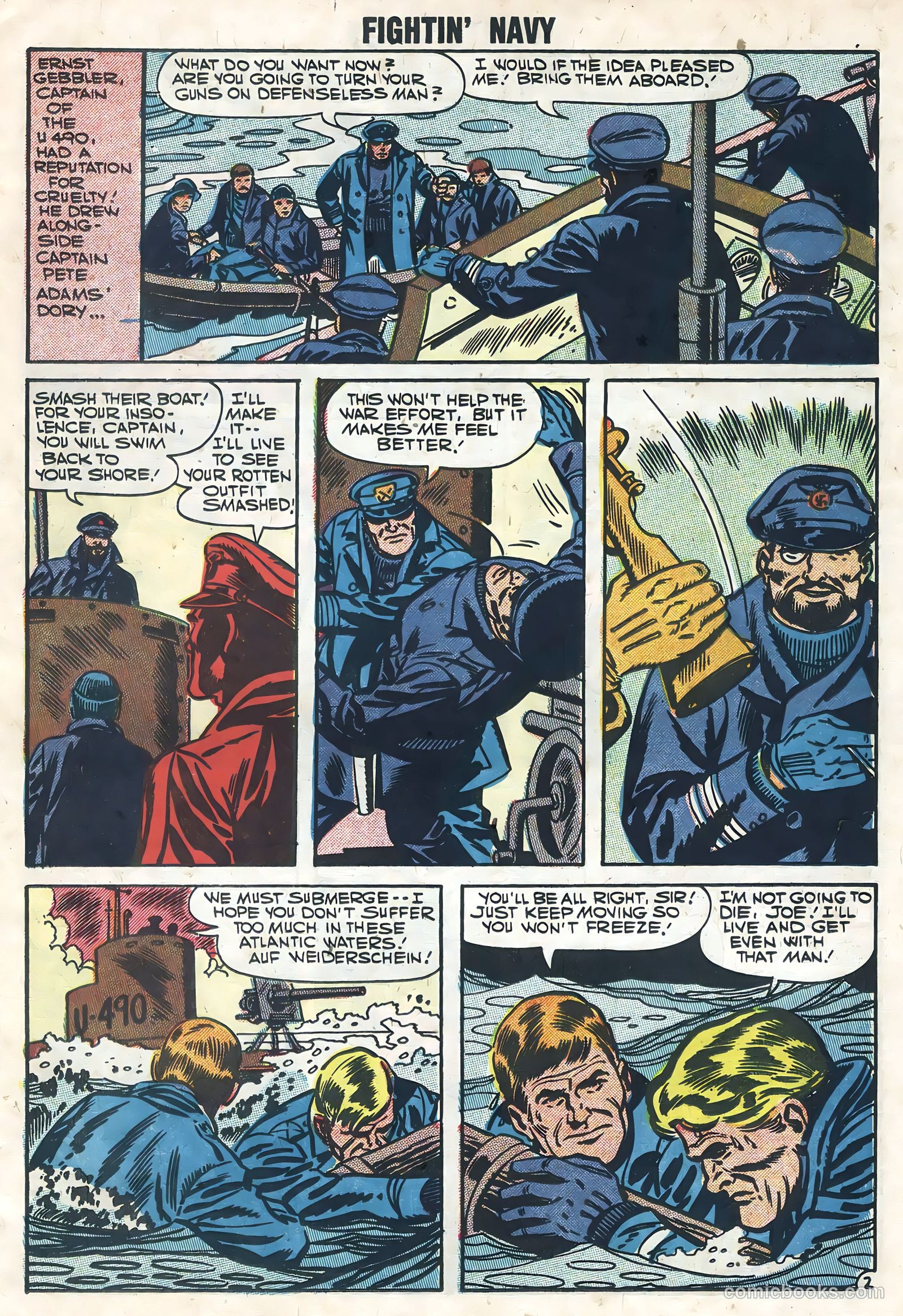 Fightin' Navy #80 (1957) — page 11 of 36