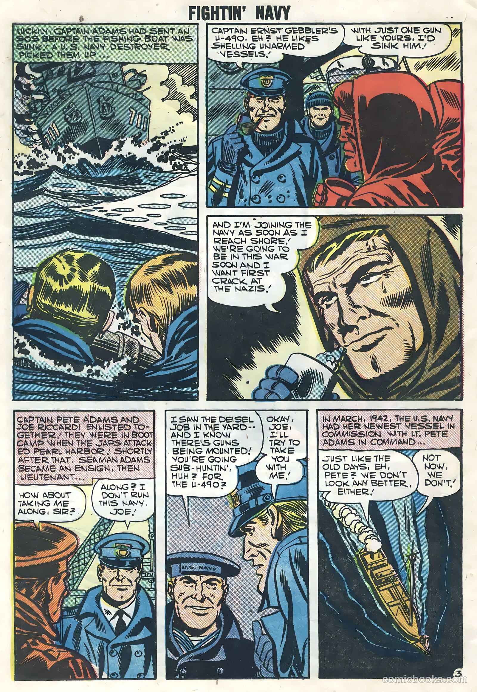 Fightin' Navy #80 (1957) — page 12 of 36
