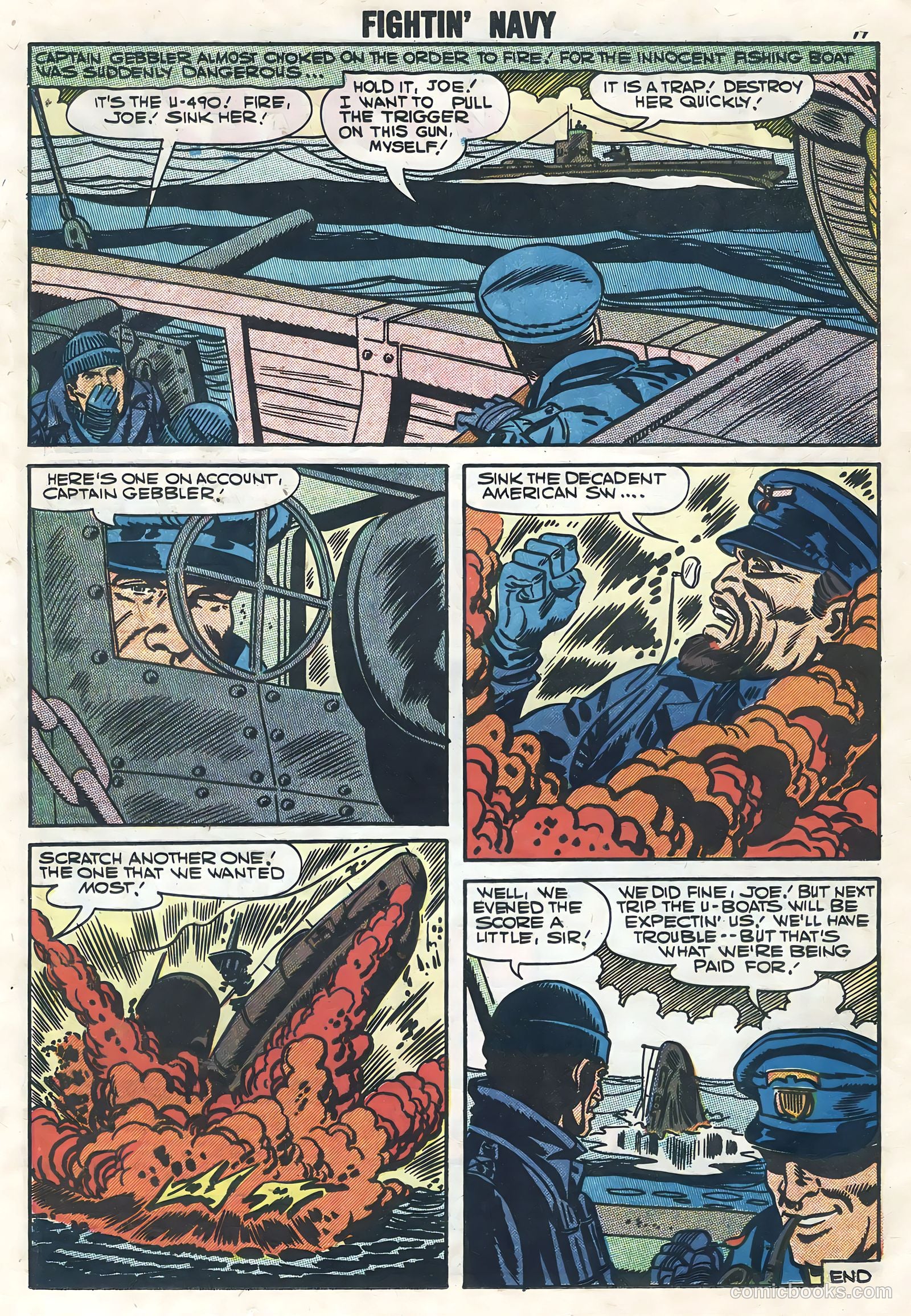 Fightin' Navy #80 (1957) — page 16 of 36