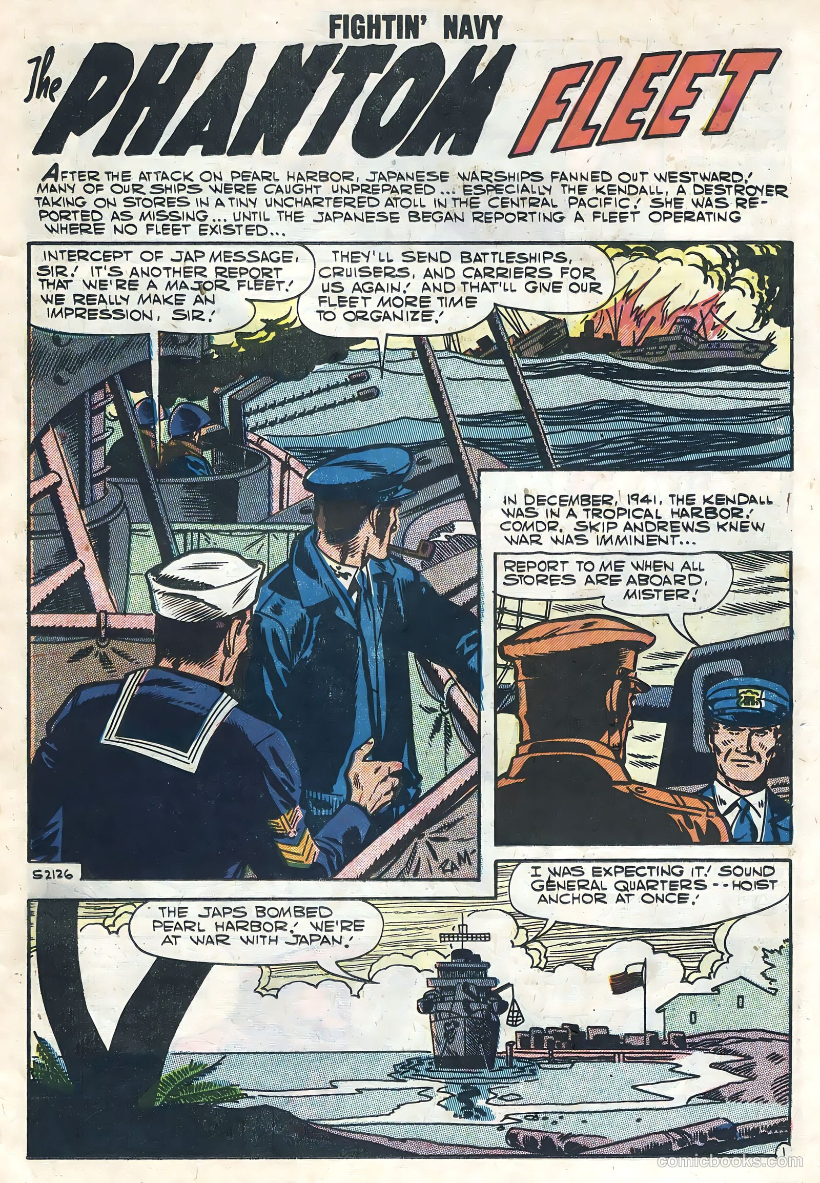 Fightin' Navy #80 (1957) — page 23 of 36