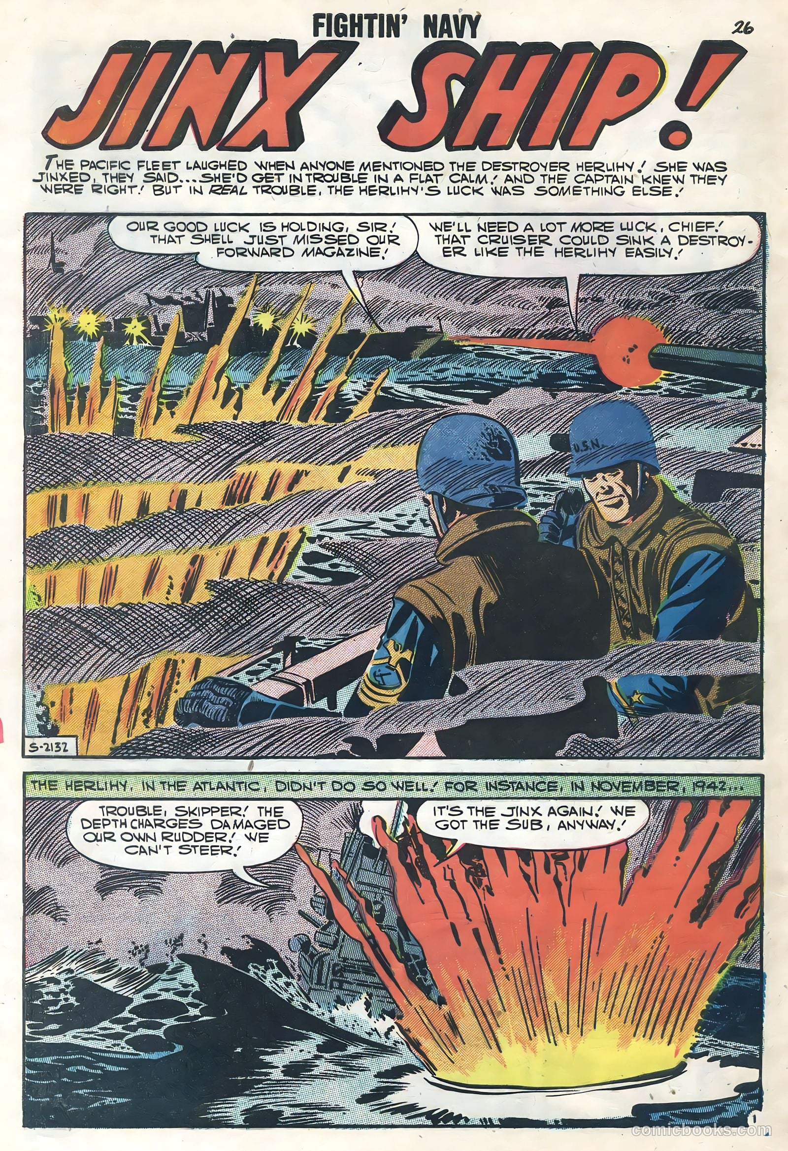Fightin' Navy #80 (1957) — page 28 of 36