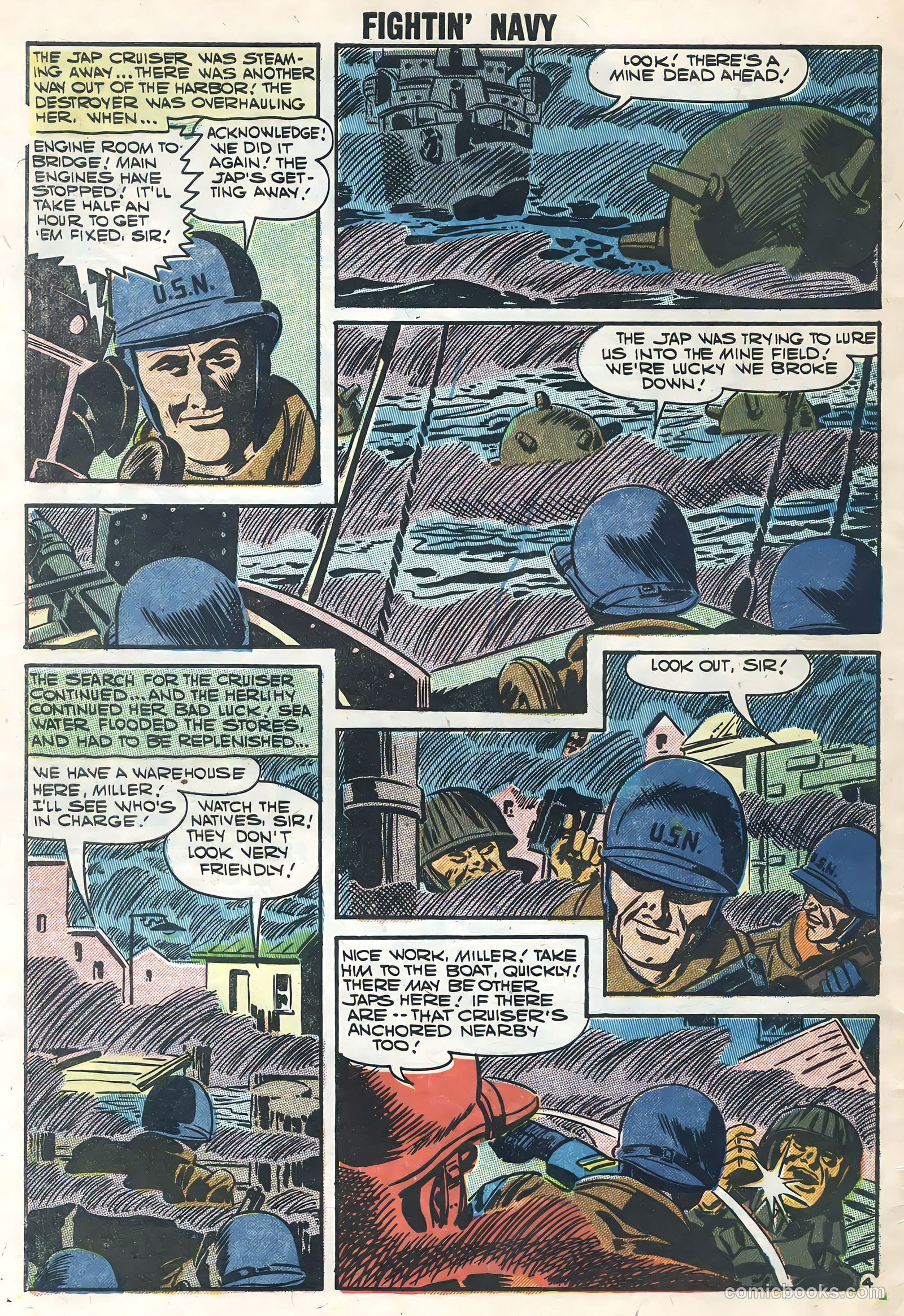 Fightin' Navy #80 (1957) — page 32 of 36