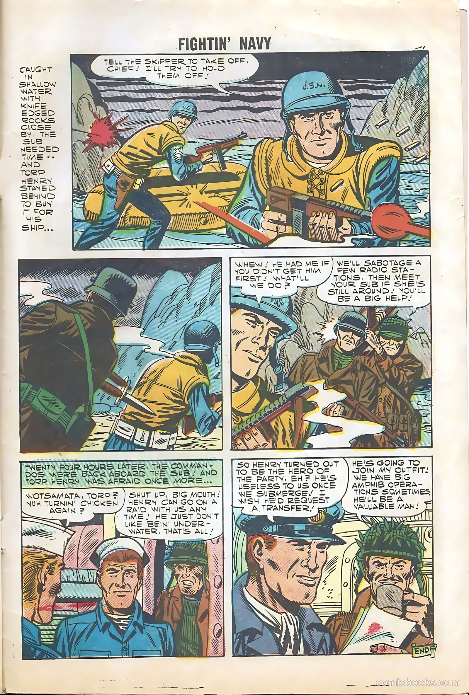 Fightin' Navy #81 (1957) — page 33 of 36