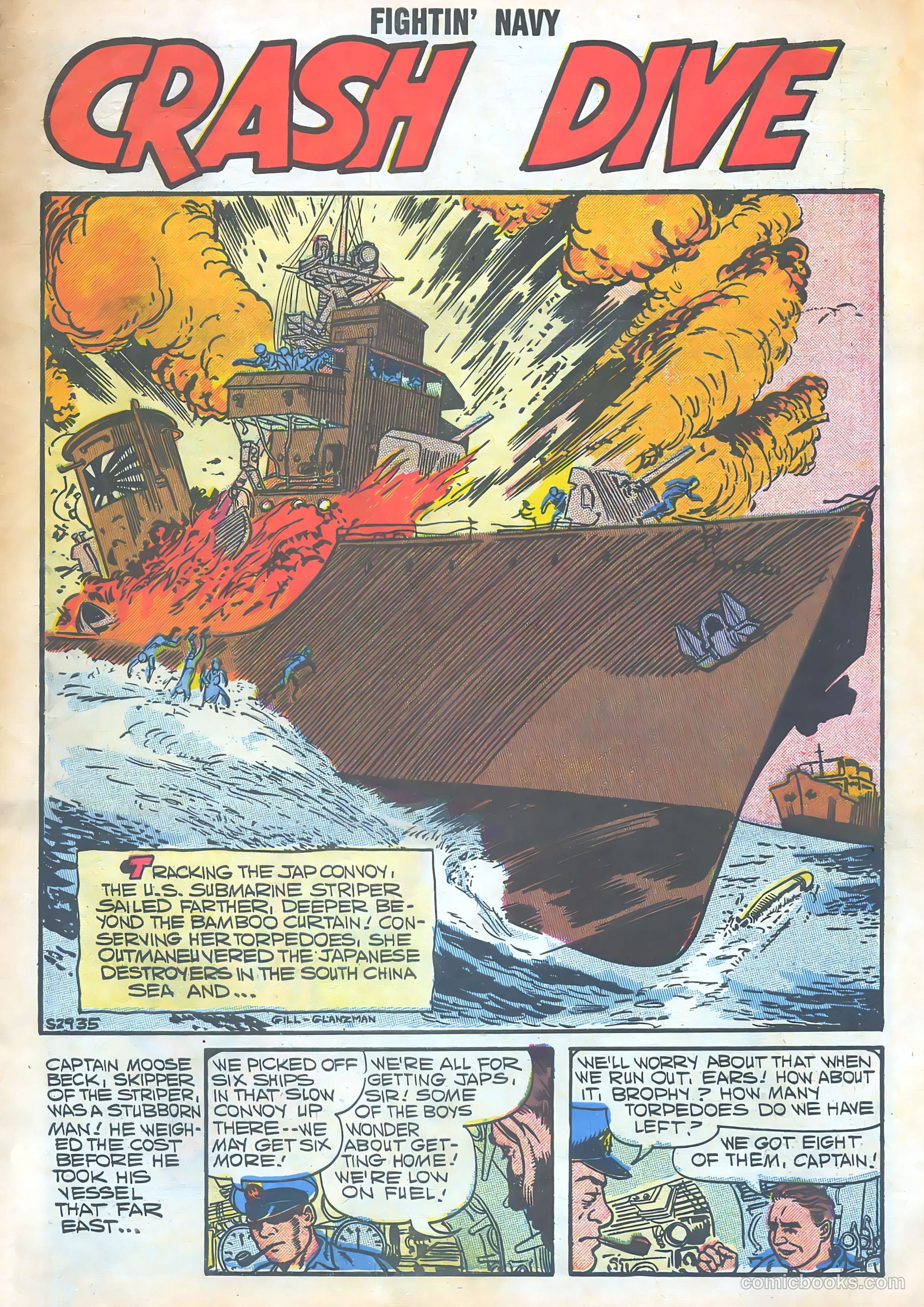 Fightin' Navy #82 (1958) — page 3 of 68