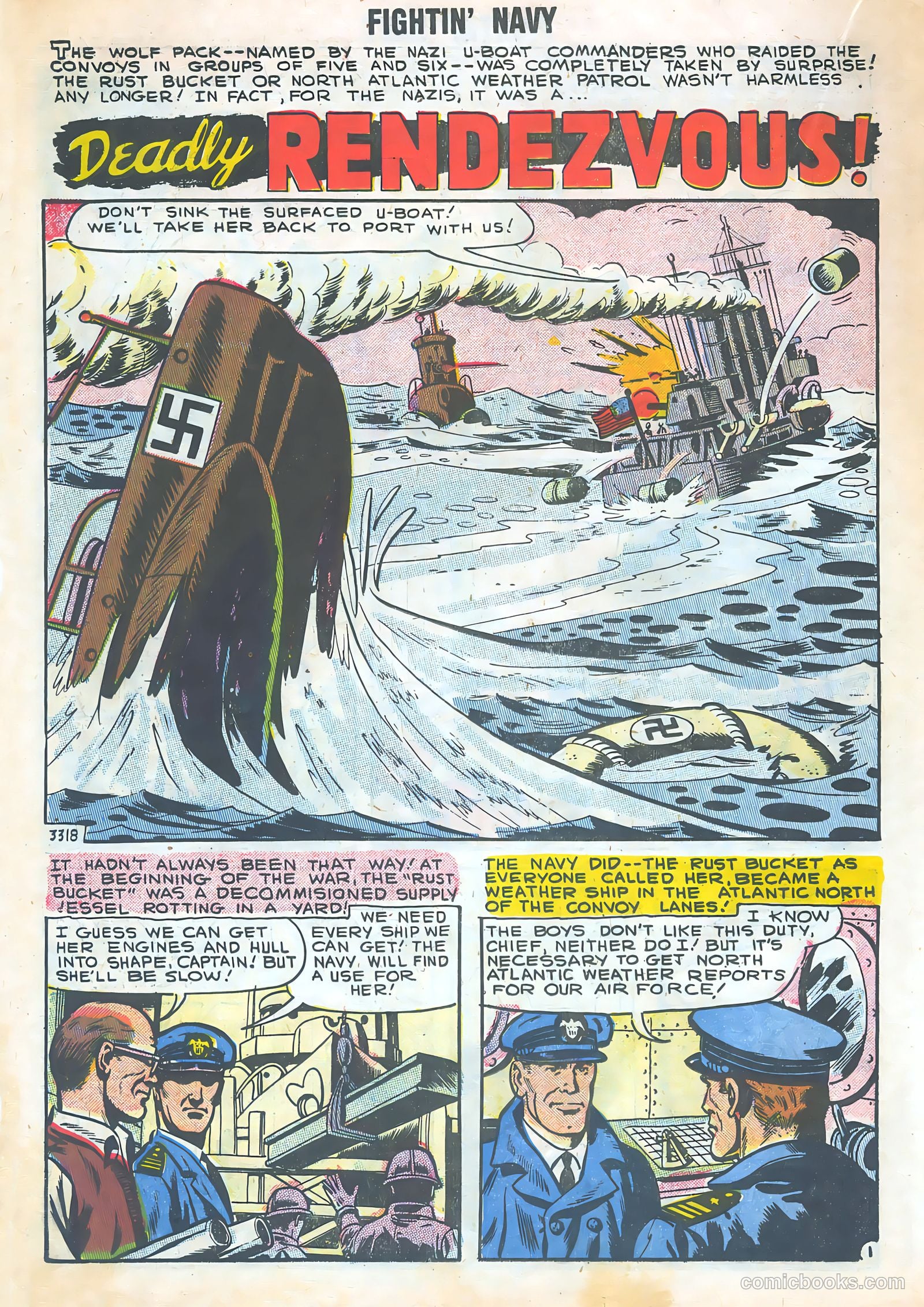 Fightin' Navy #82 (1958) — page 34 of 68