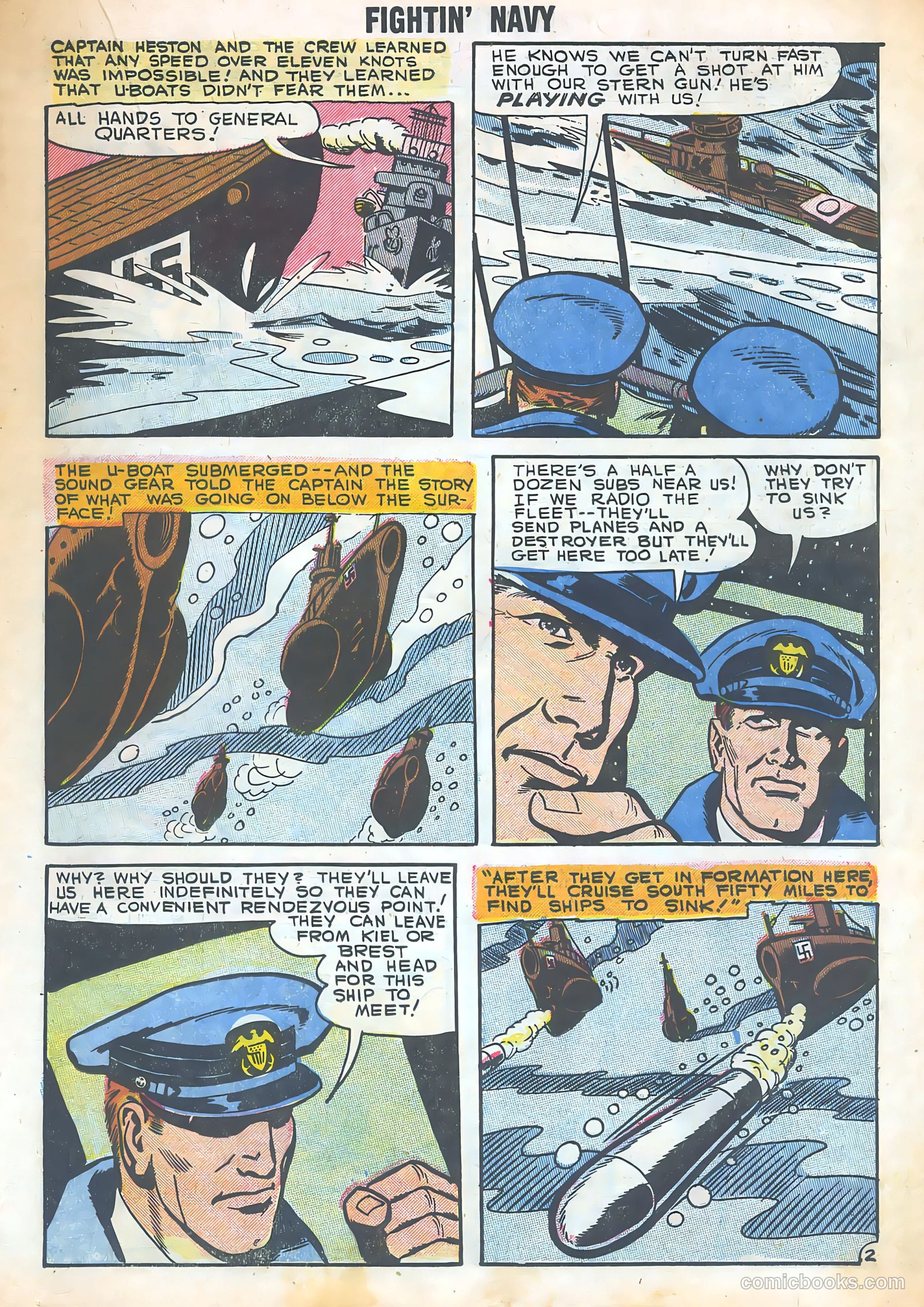 Fightin' Navy #82 (1958) — page 35 of 68