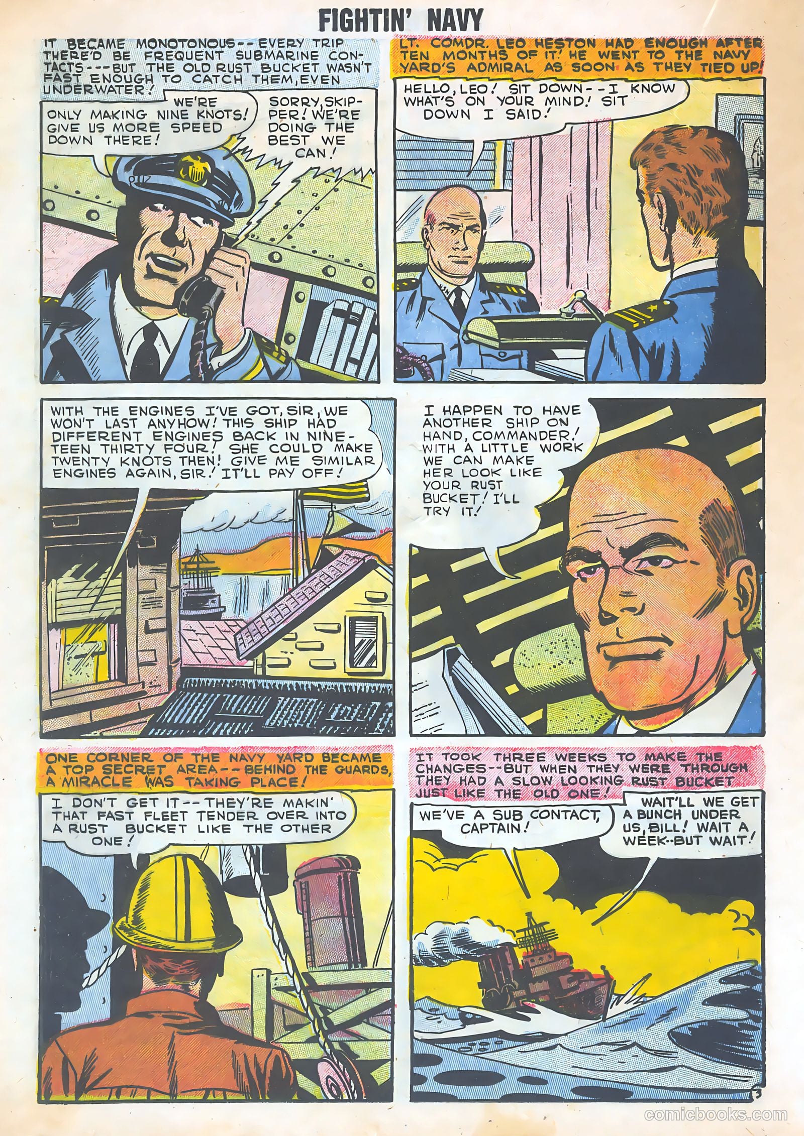 Fightin' Navy #82 (1958) — page 36 of 68