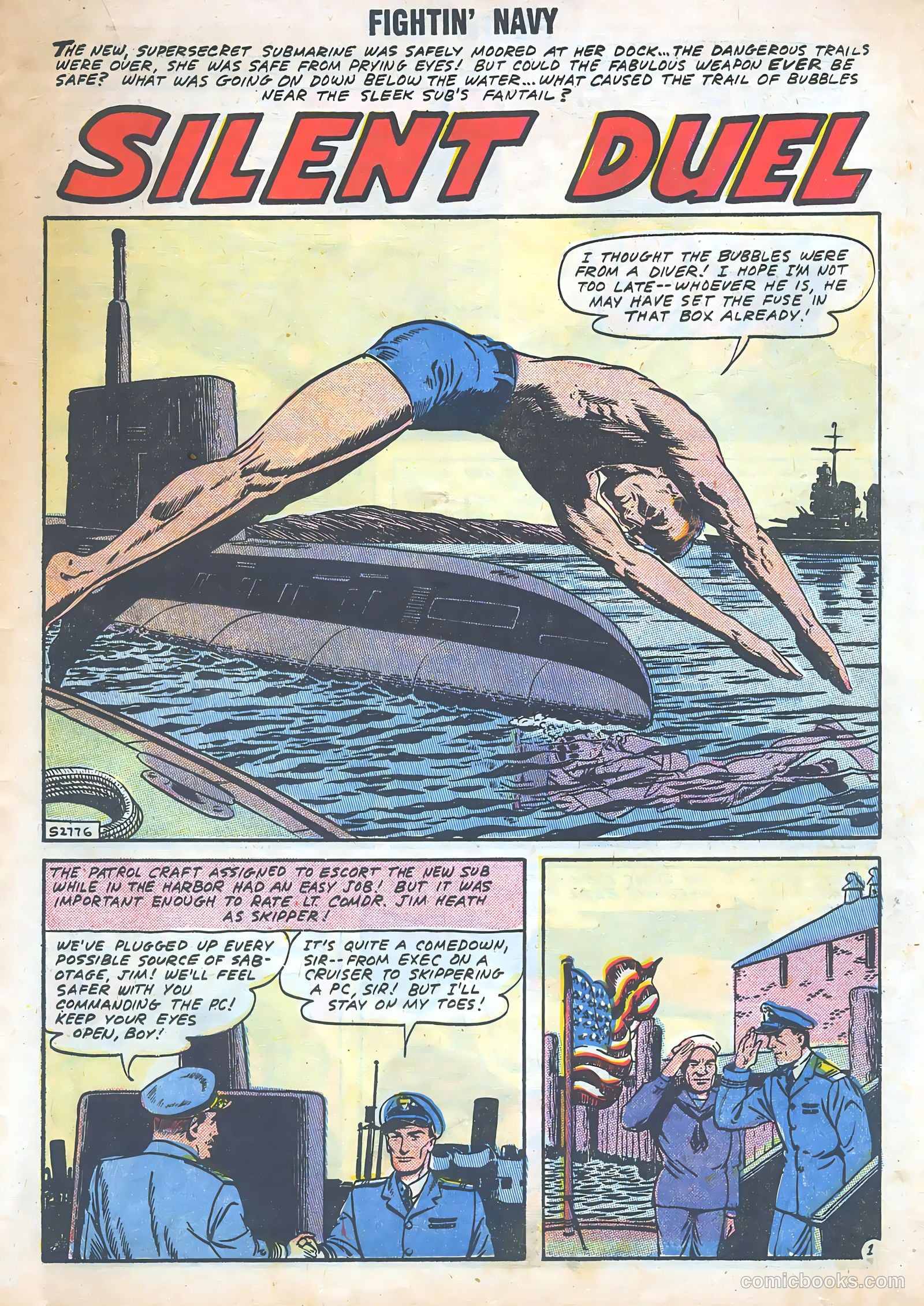 Fightin' Navy #82 (1958) — page 43 of 68