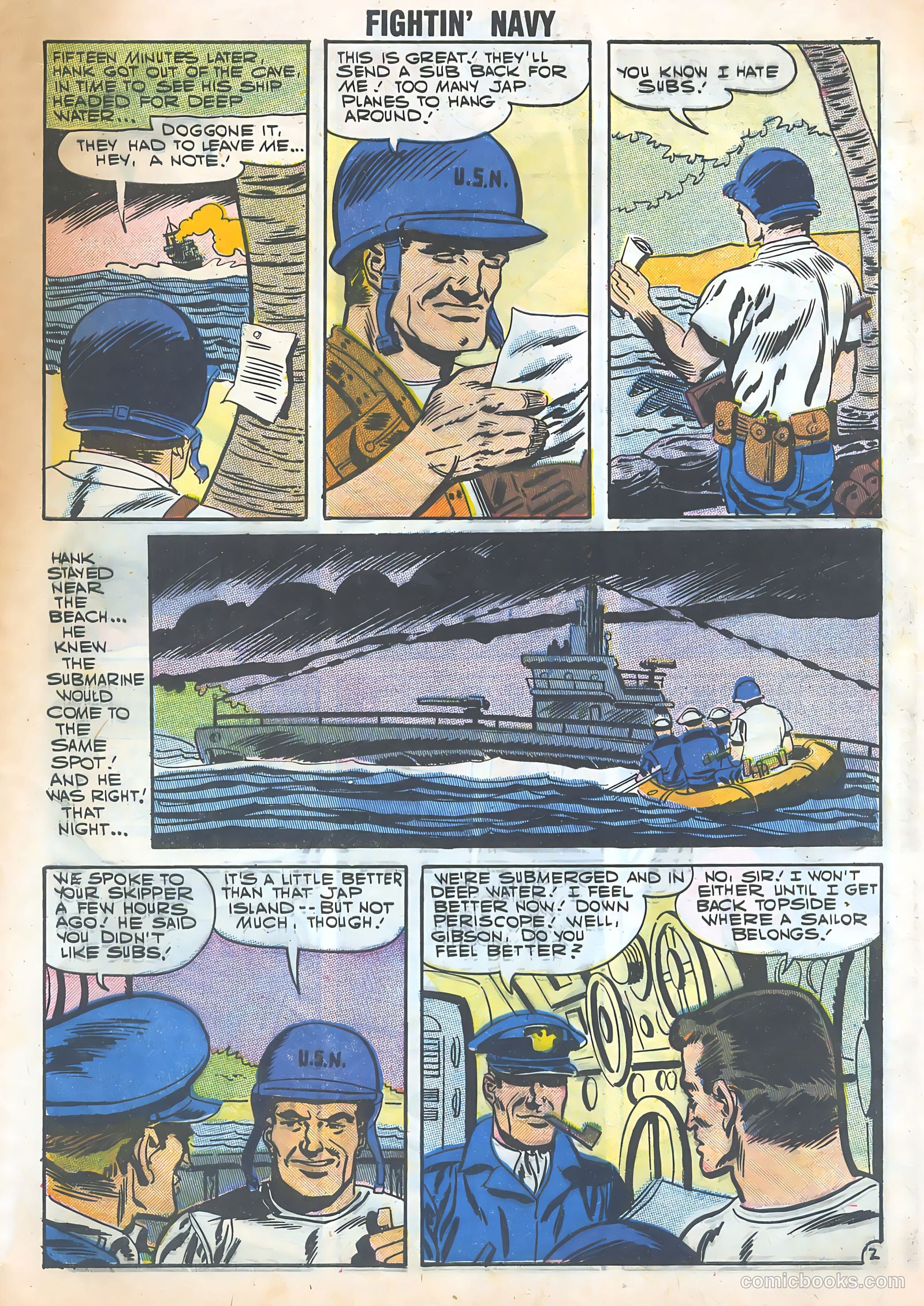 Fightin' Navy #82 (1958) — page 55 of 68