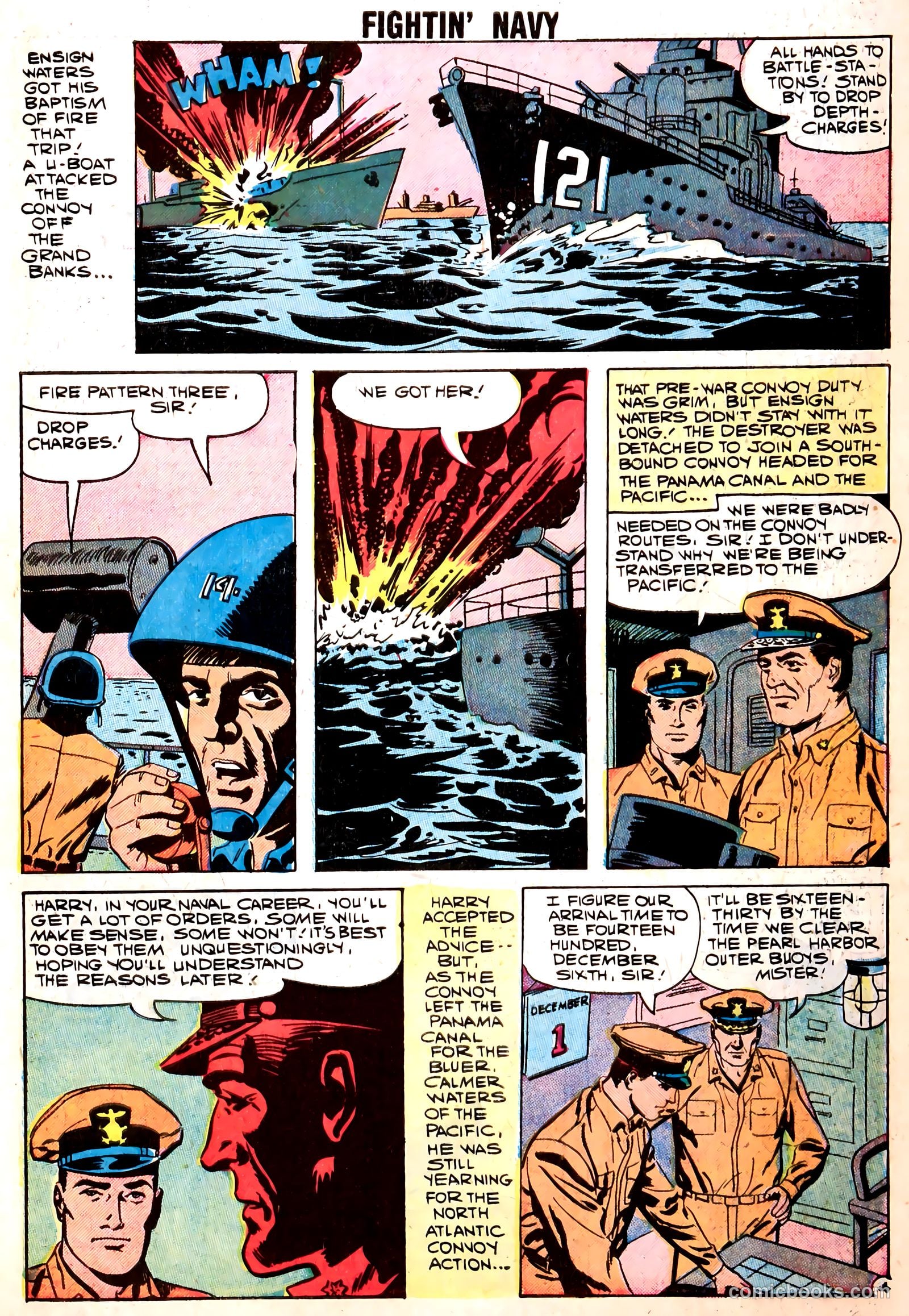Fightin' Navy #85 (1959) — page 7 of 36