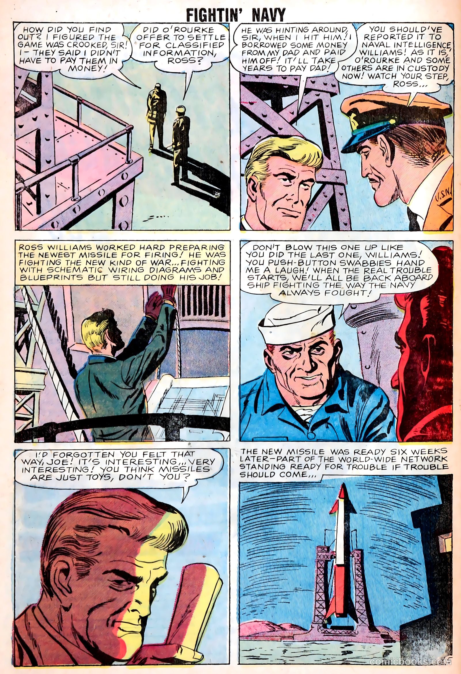 Fightin' Navy #85 (1959) — page 32 of 36