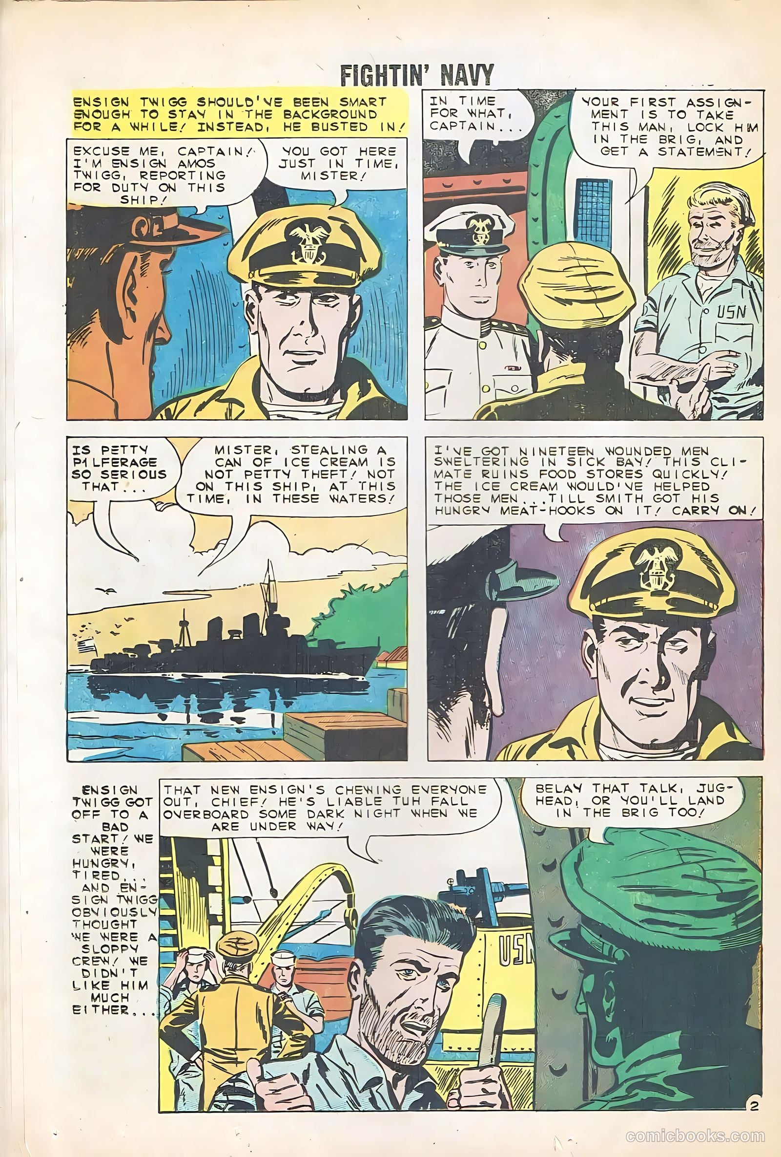 Fightin' Navy #91 (1960) — page 16 of 36