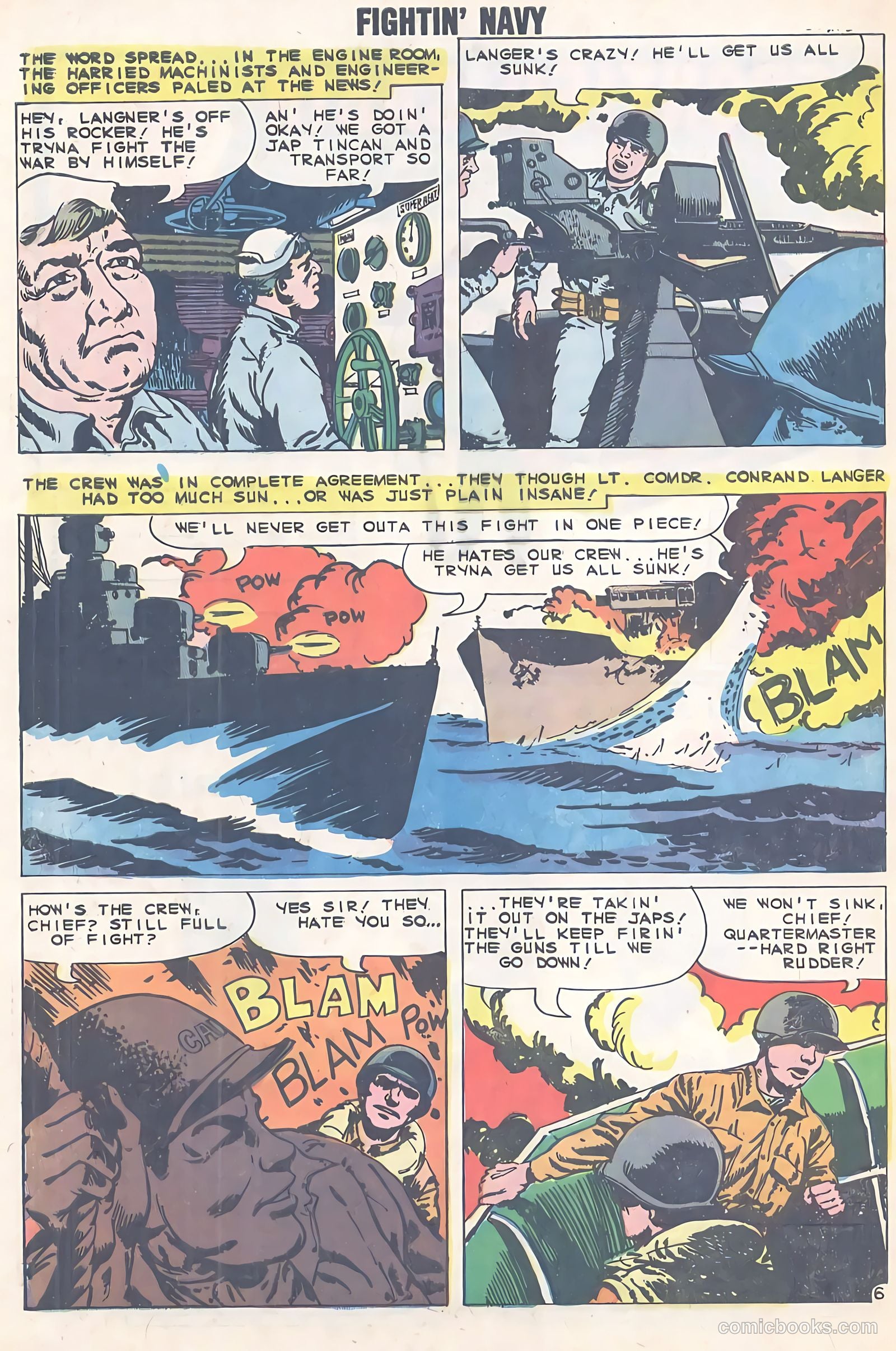 Fightin' Navy #93 (1960) — page 32 of 36