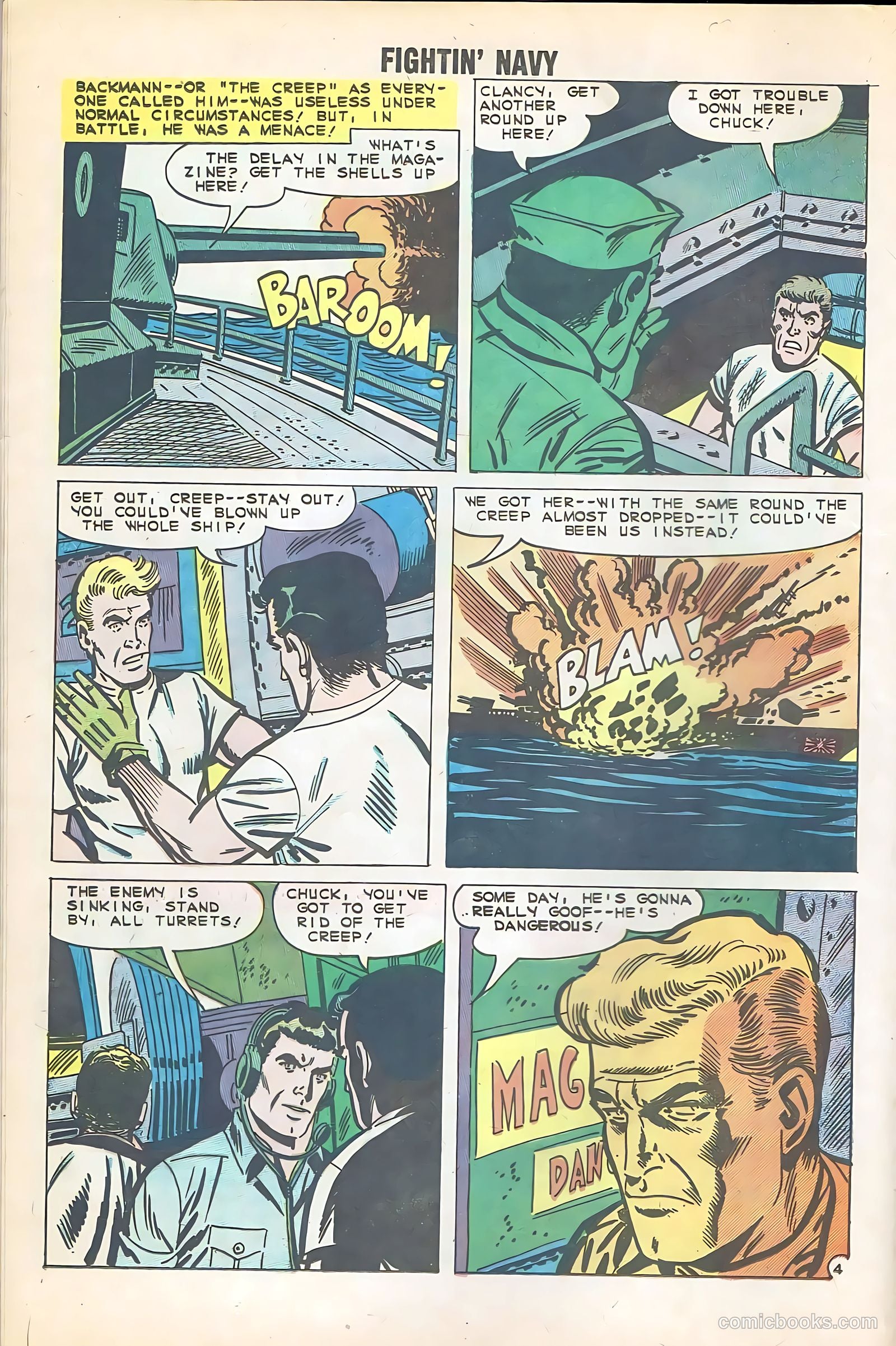 Fightin' Navy #95 (1960) — page 16 of 36