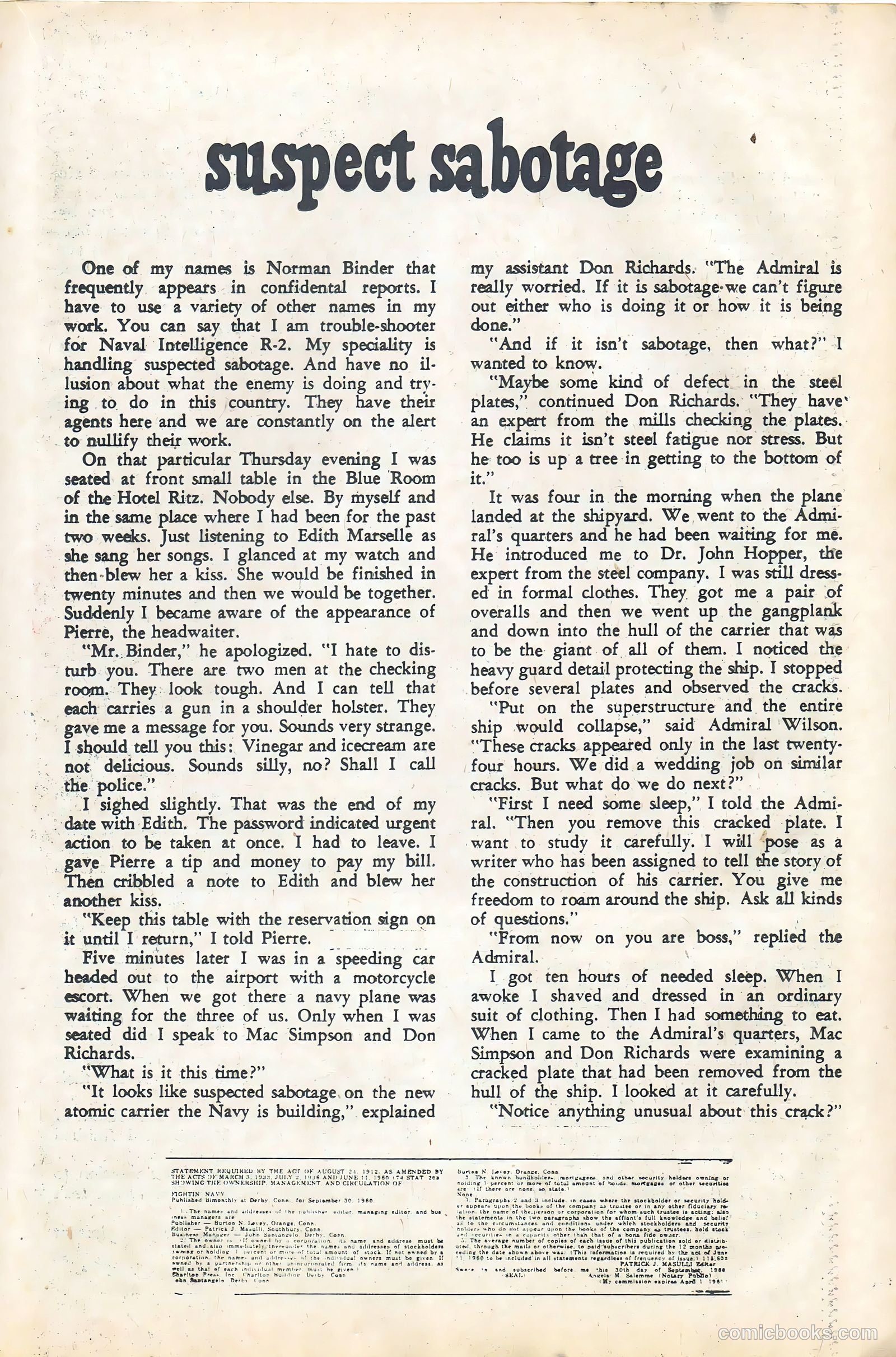 Fightin' Navy #98 (1961) — page 19 of 36