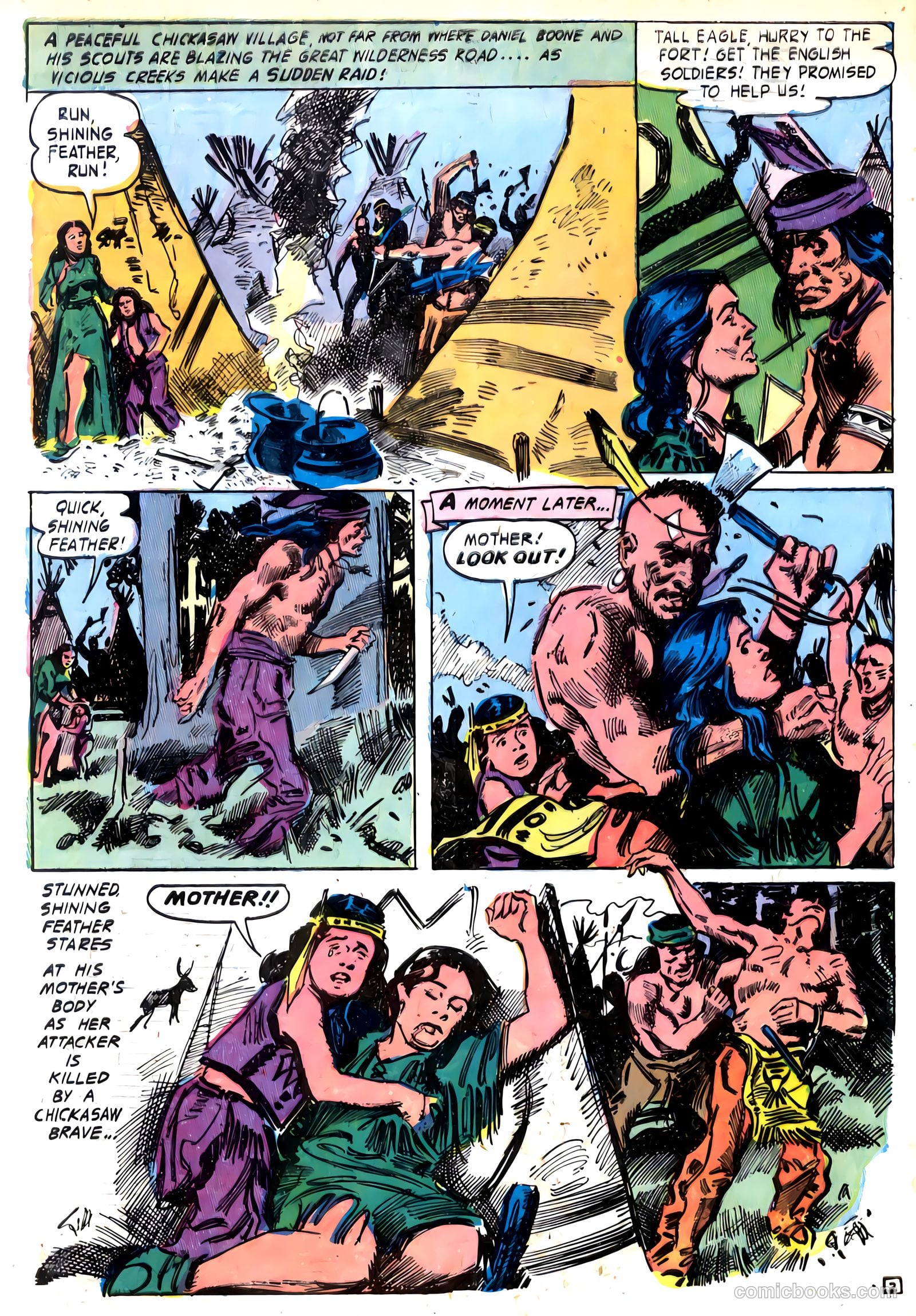 Fighting Daniel Boone #1 (1958) — page 4 of 36
