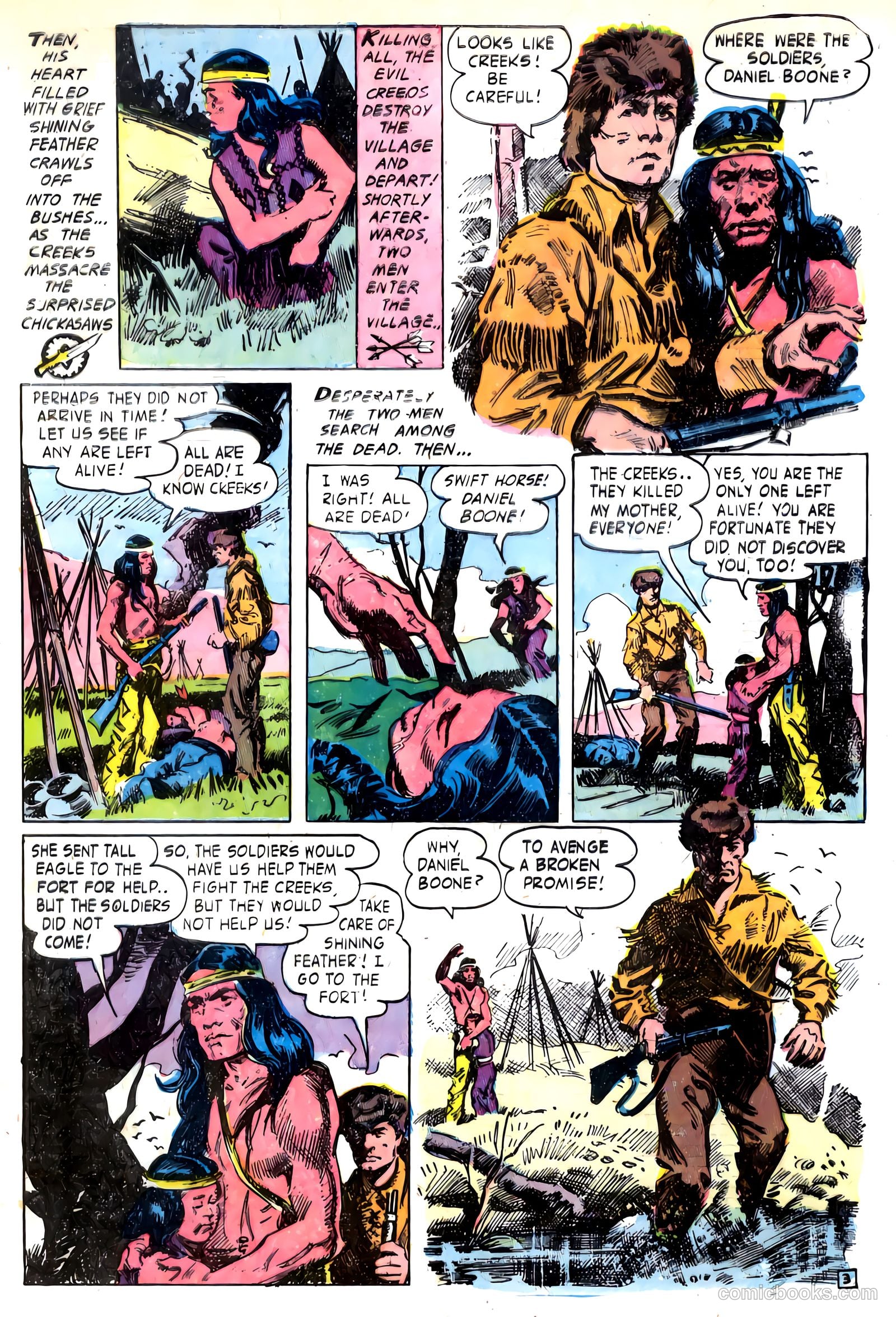 Fighting Daniel Boone #1 (1958) — page 5 of 36
