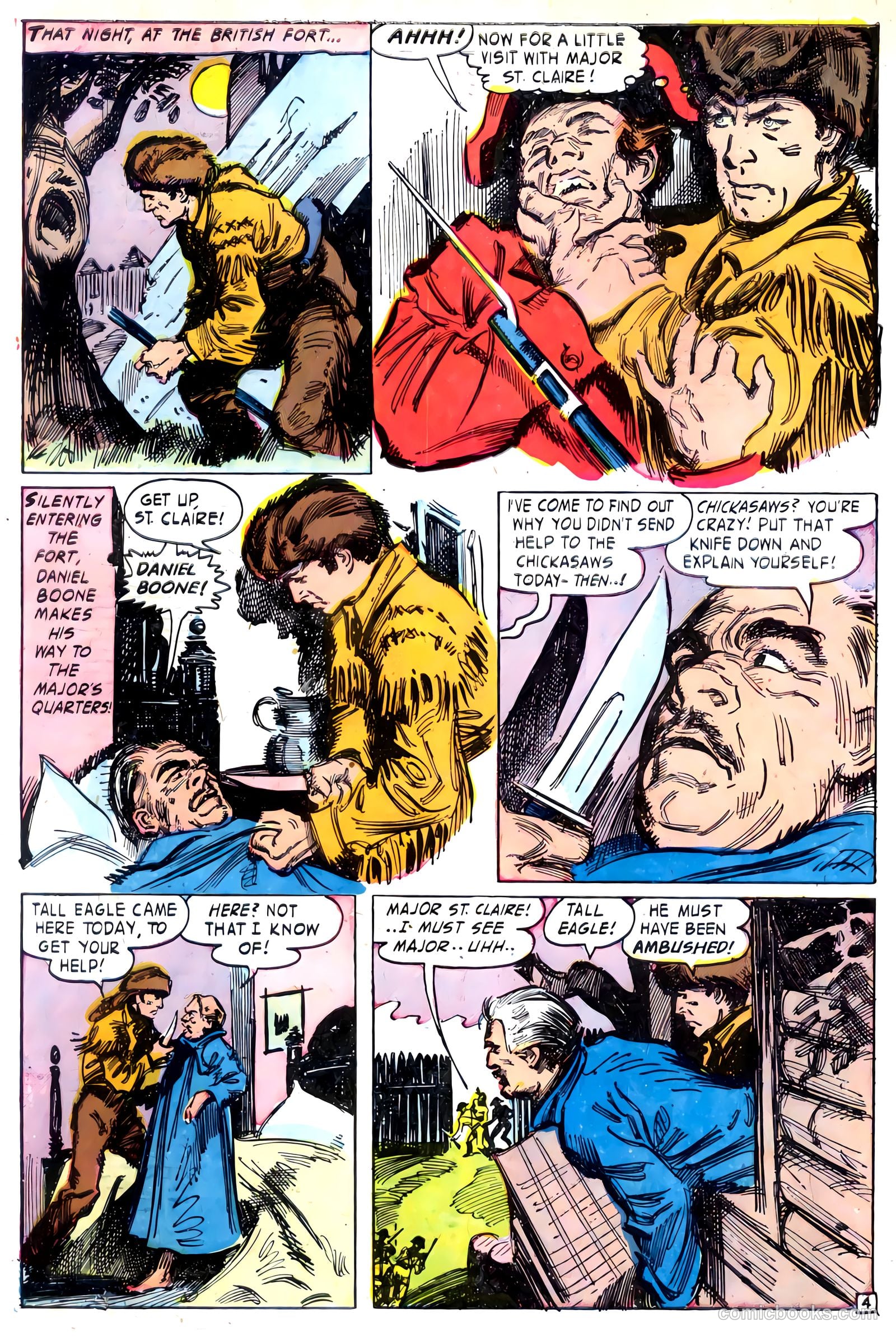 Fighting Daniel Boone #1 (1958) — page 6 of 36