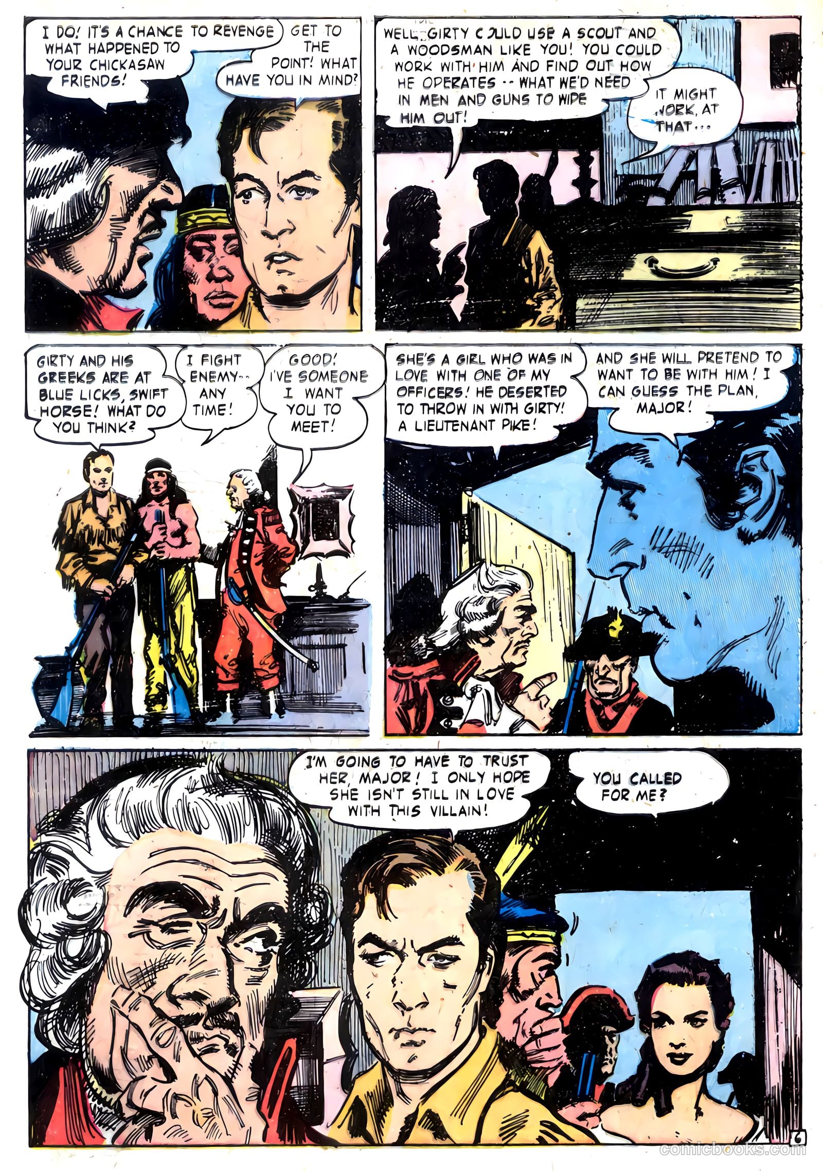 Fighting Daniel Boone #1 (1958) — page 8 of 36