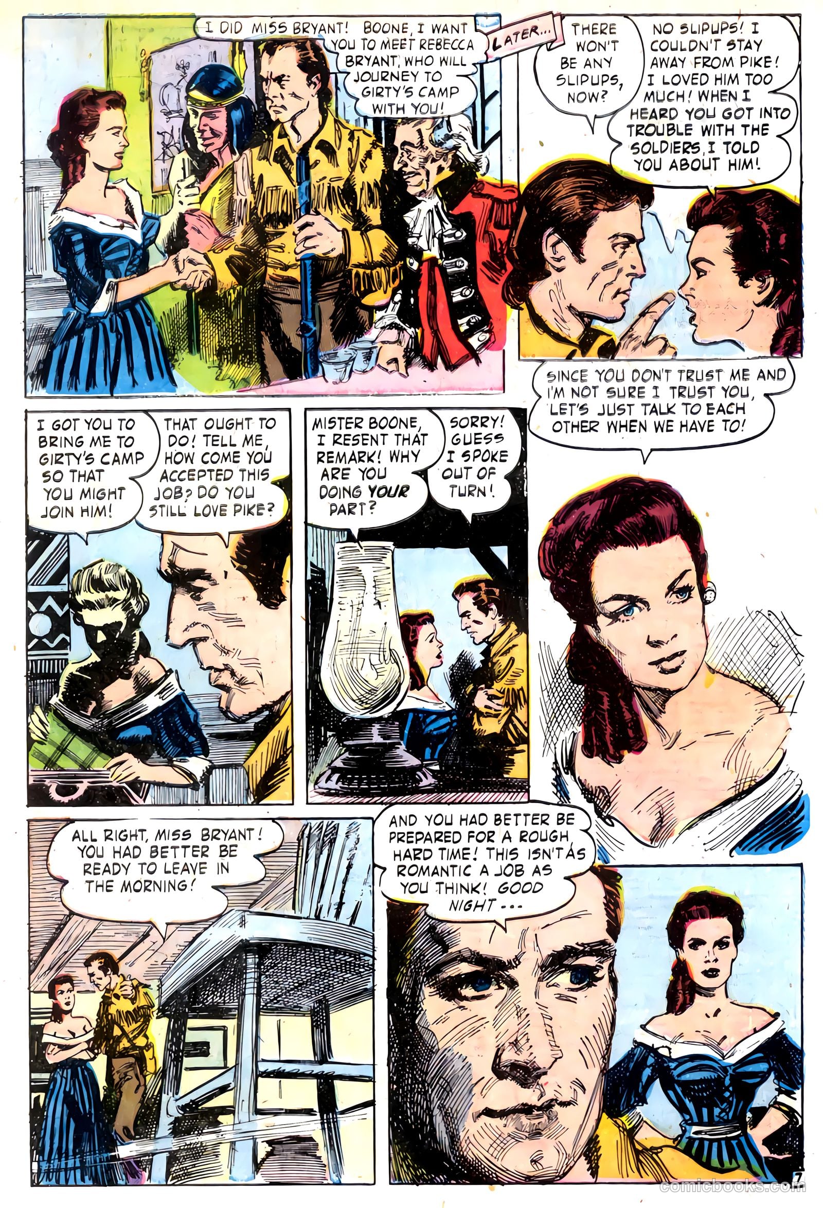 Fighting Daniel Boone #1 (1958) — page 9 of 36