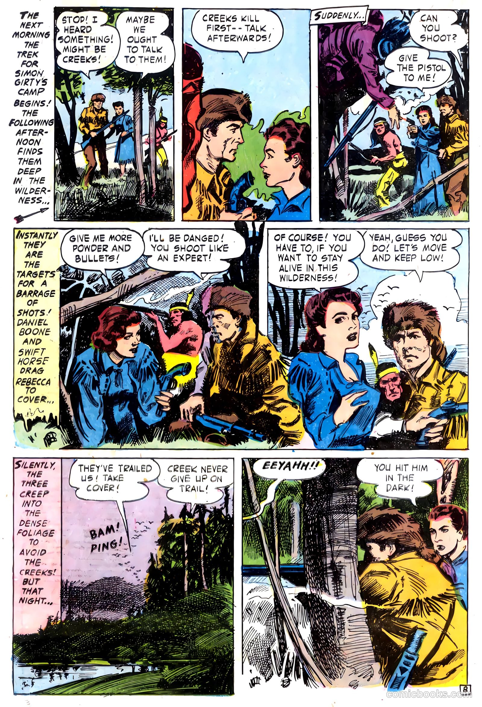 Fighting Daniel Boone #1 (1958) — page 12 of 36