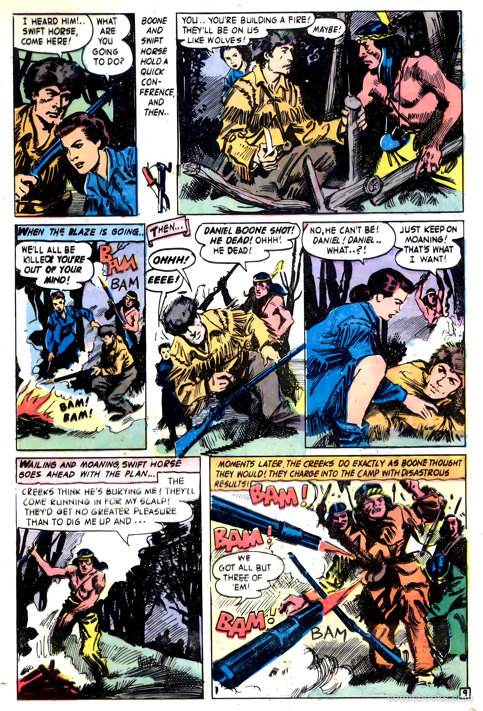 Fighting Daniel Boone #1 (1958) — page 13 of 36