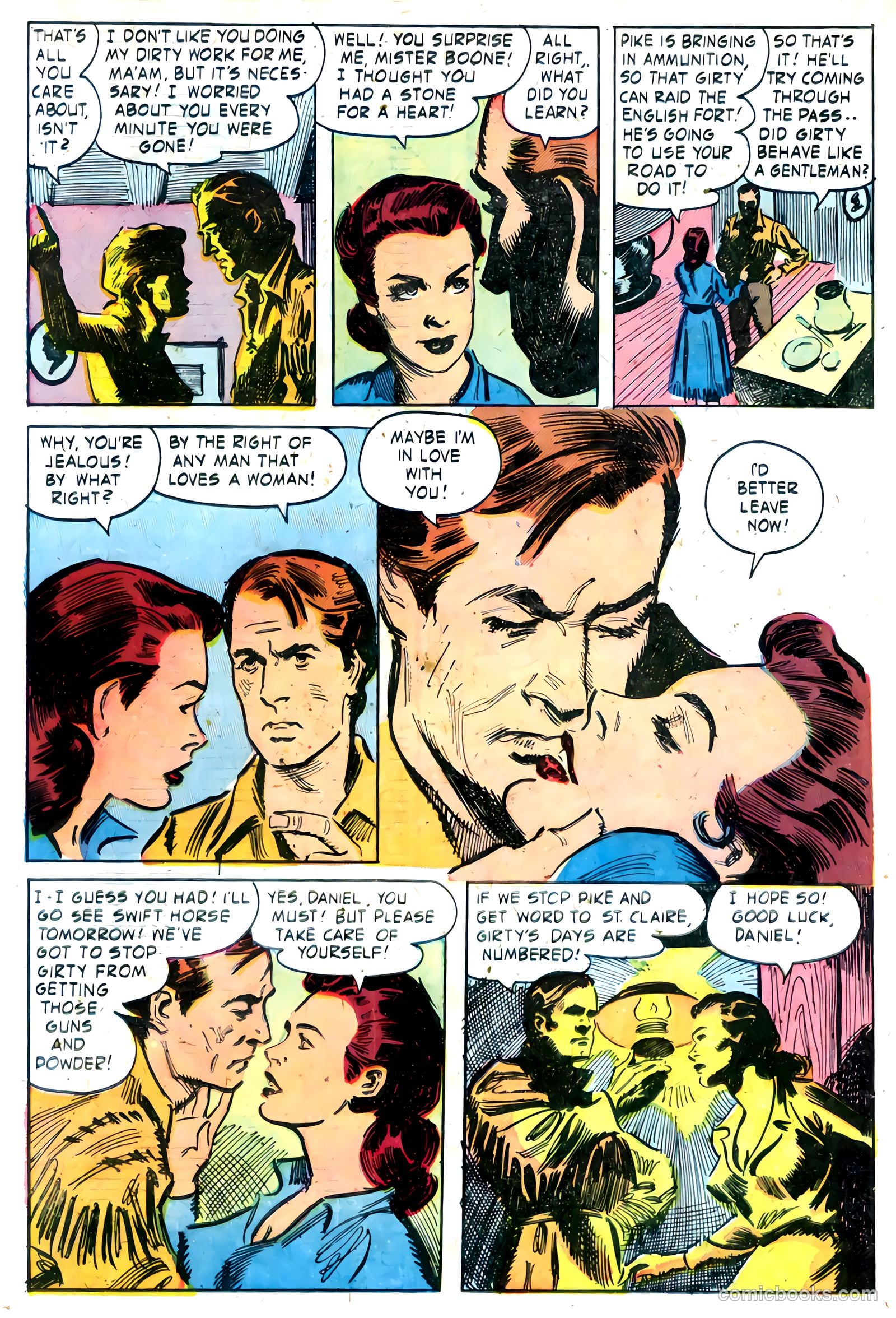 Fighting Daniel Boone #1 (1958) — page 18 of 36