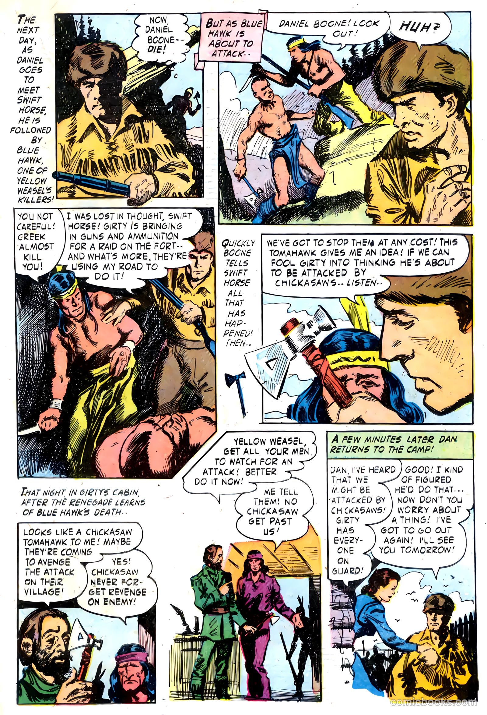 Fighting Daniel Boone #1 (1958) — page 19 of 36
