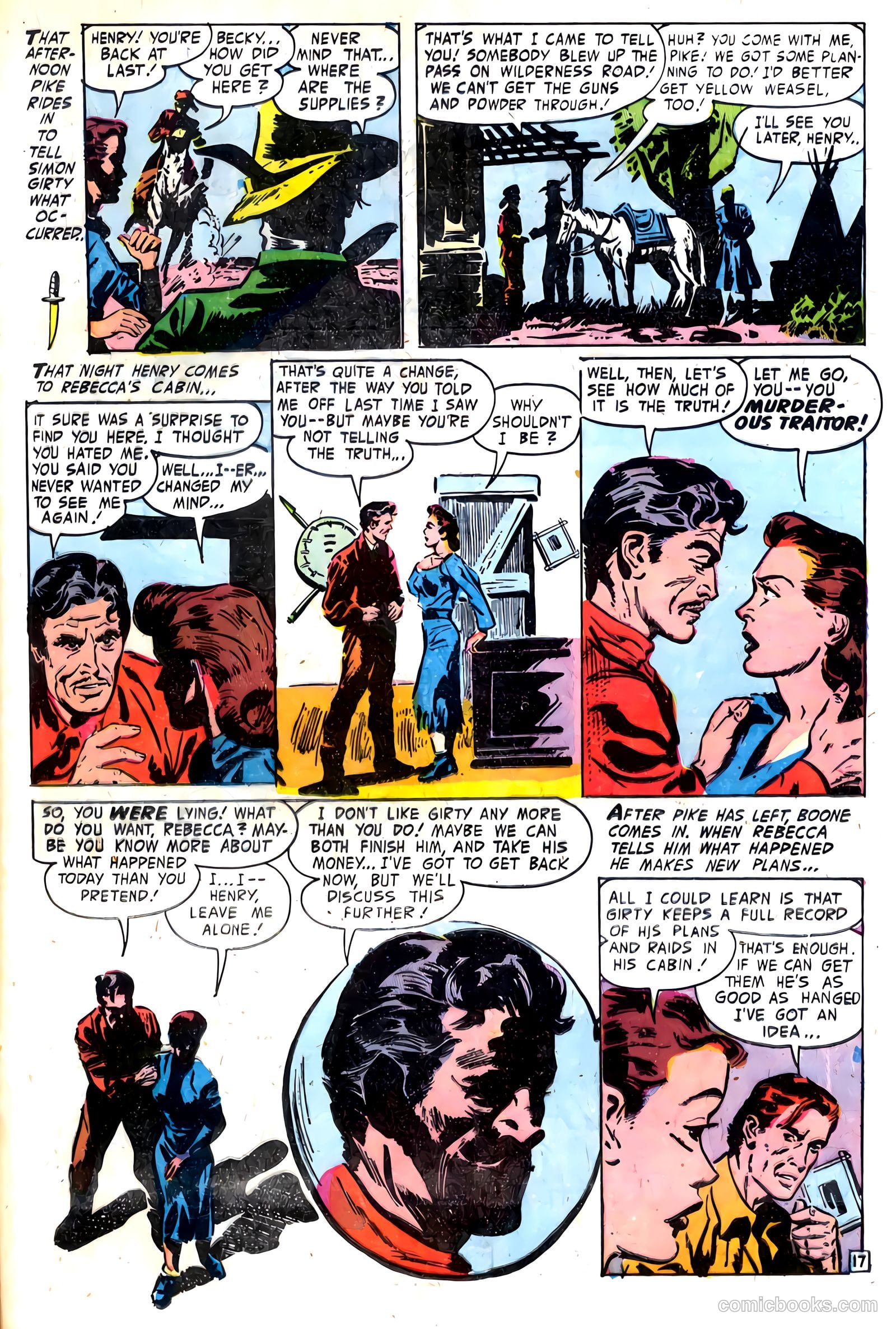 Fighting Daniel Boone #1 (1958) — page 21 of 36