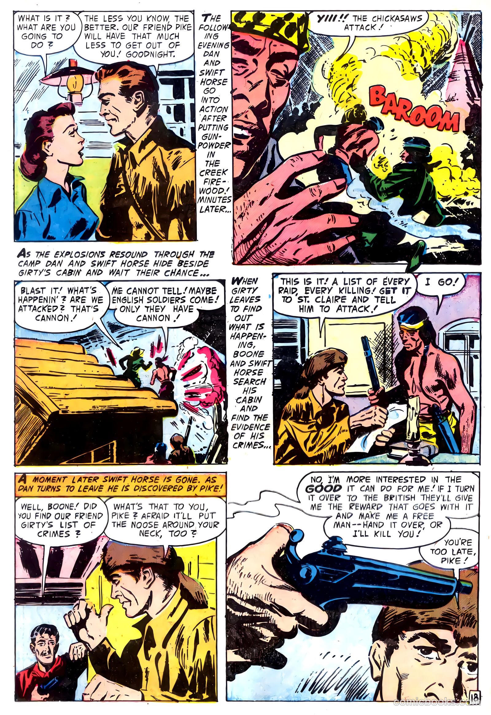 Fighting Daniel Boone #1 (1958) — page 22 of 36