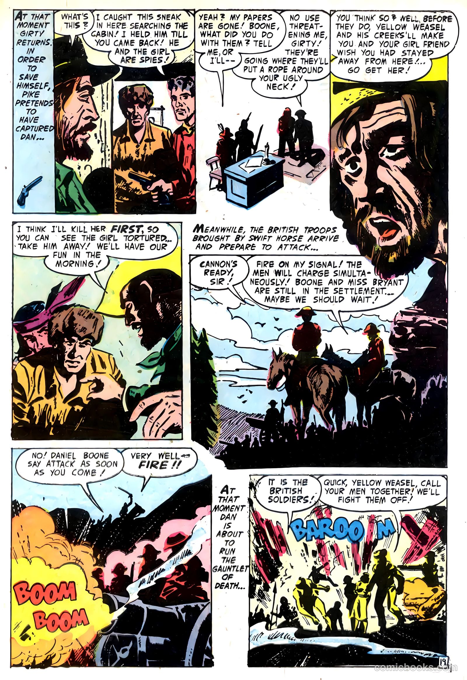Fighting Daniel Boone #1 (1958) — page 23 of 36