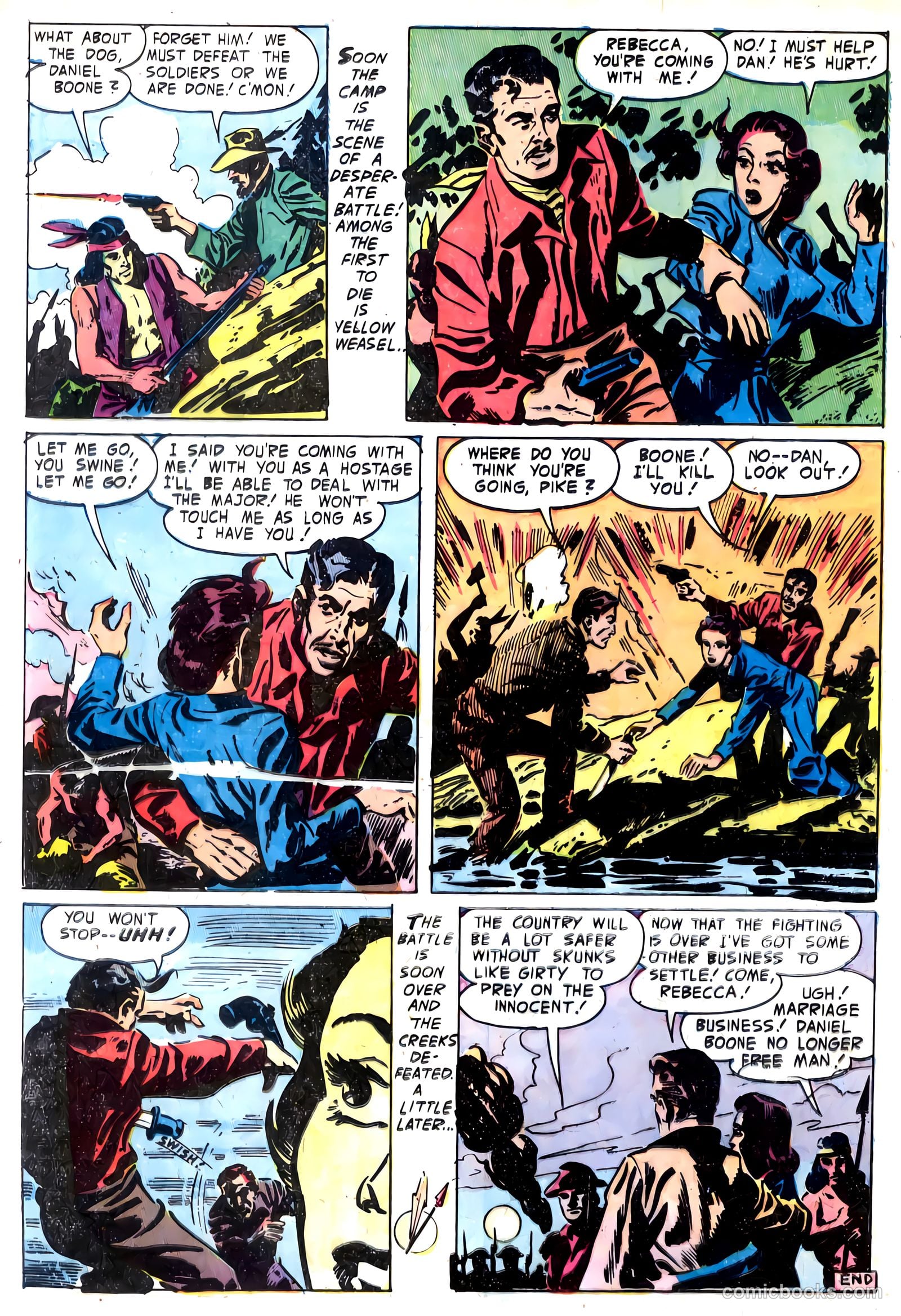 Fighting Daniel Boone #1 (1958) — page 24 of 36