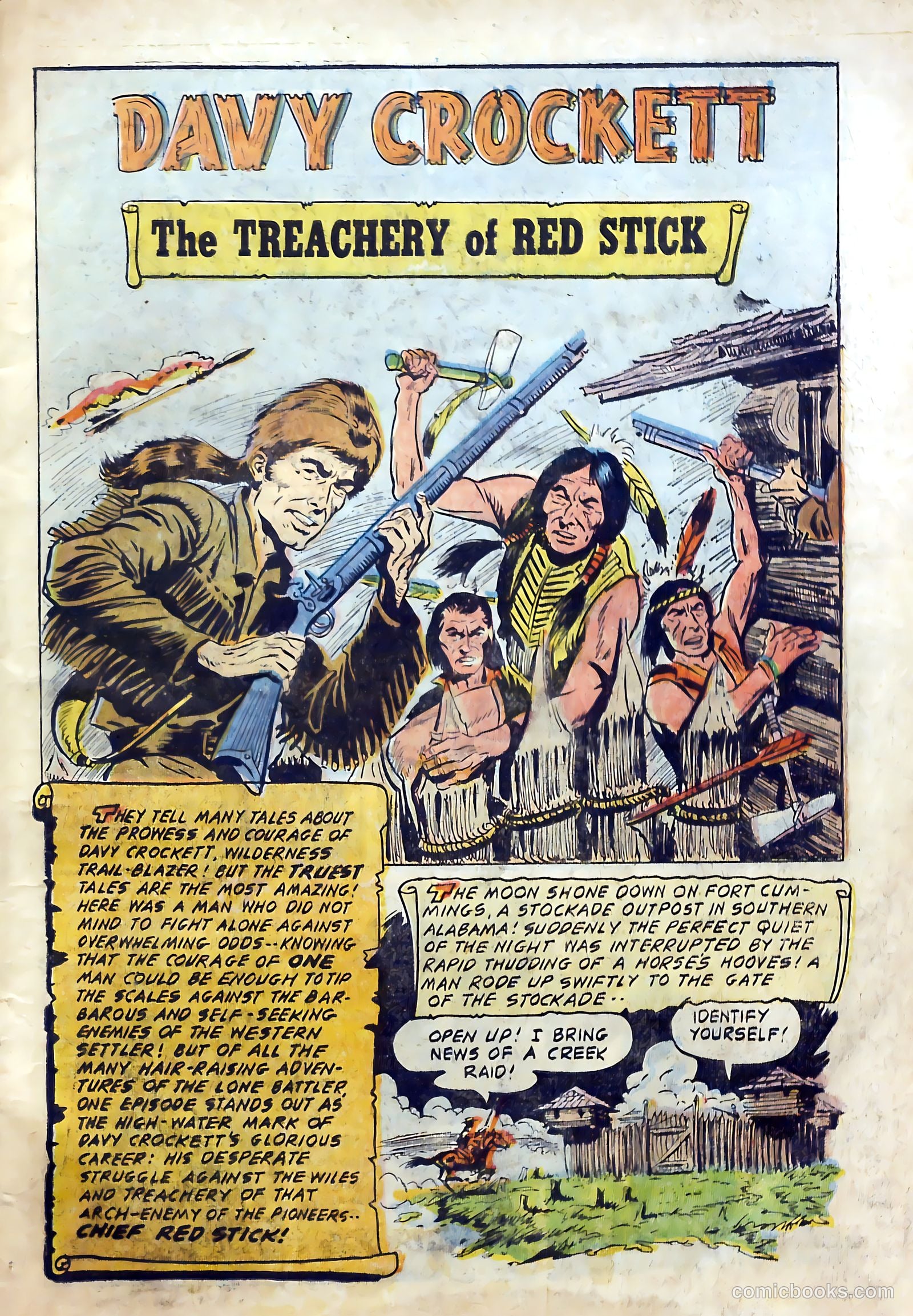Fighting Davy Crockett #9 (1955) — page 3 of 37