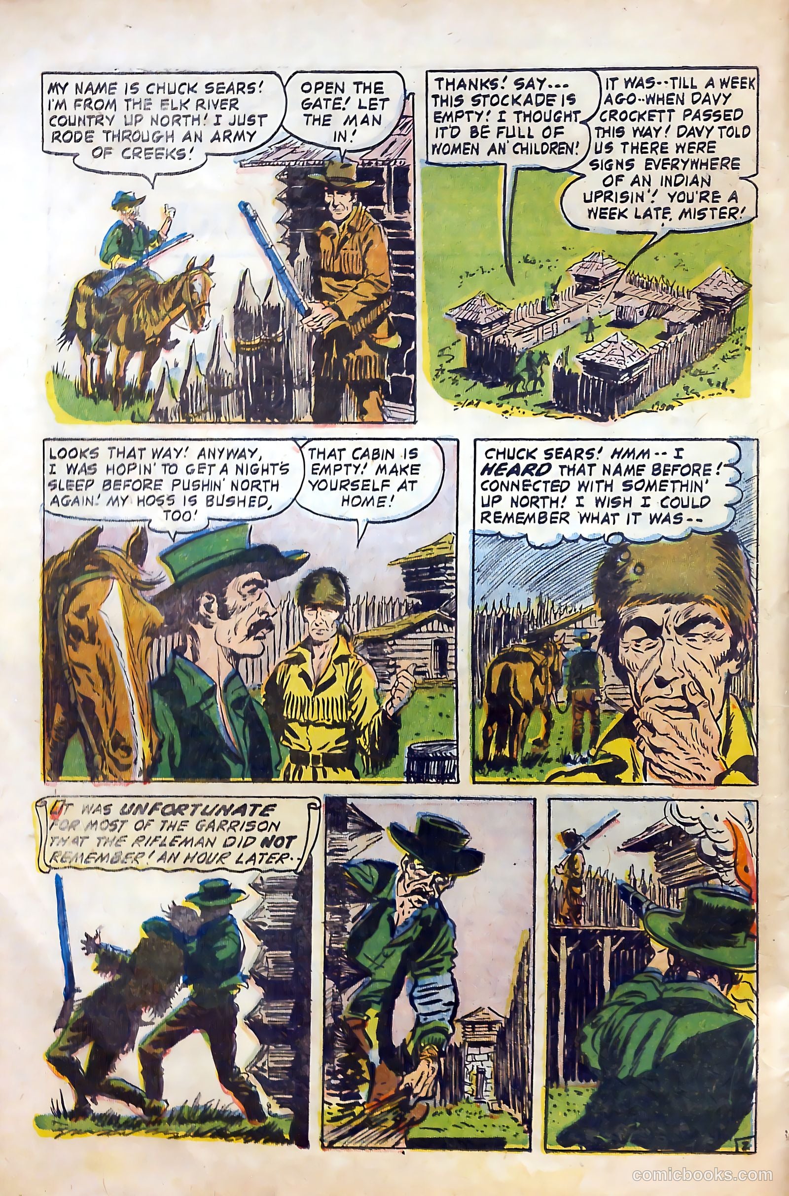 Fighting Davy Crockett #9 (1955) — page 4 of 37