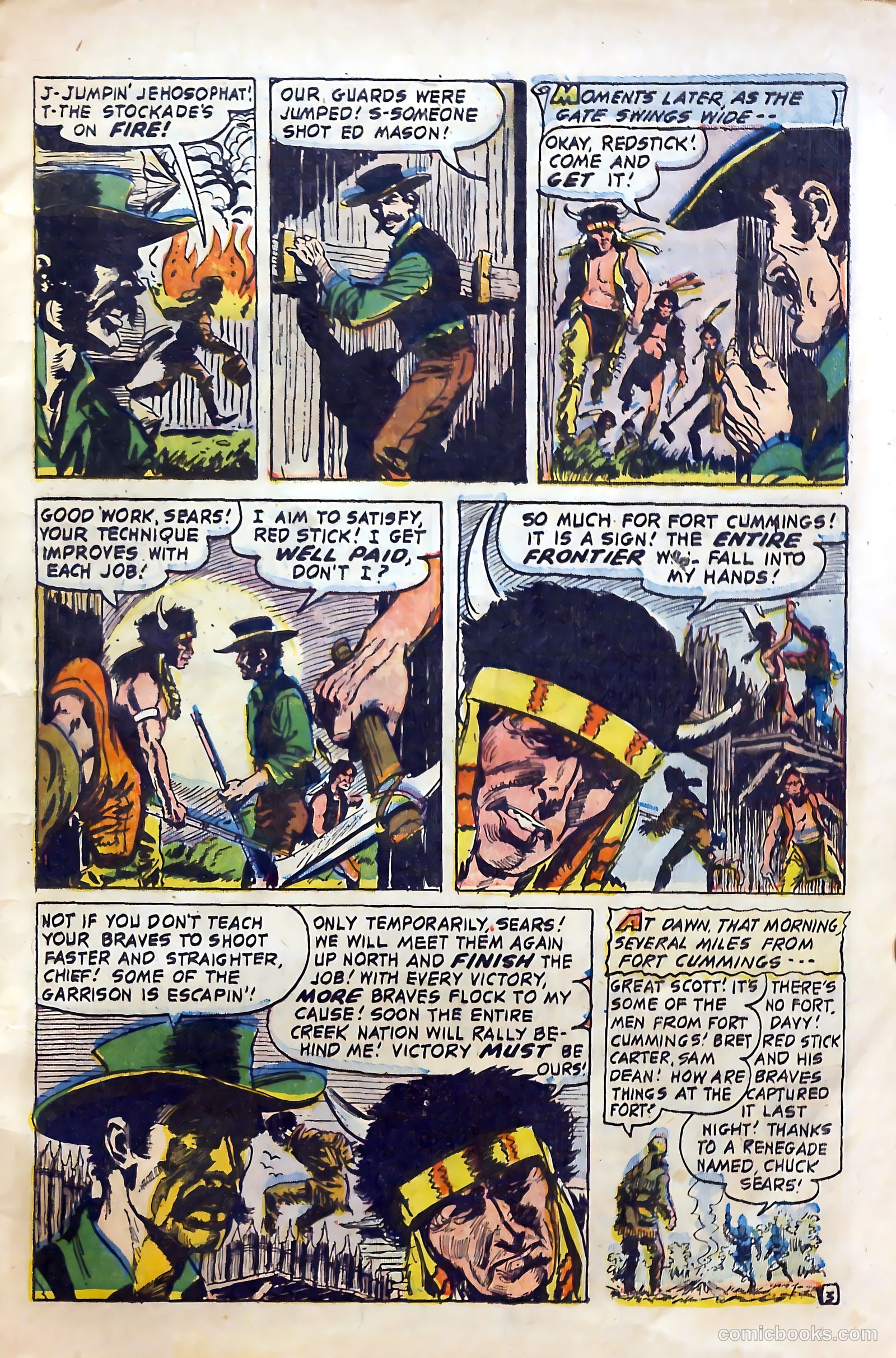 Fighting Davy Crockett #9 (1955) — page 5 of 37