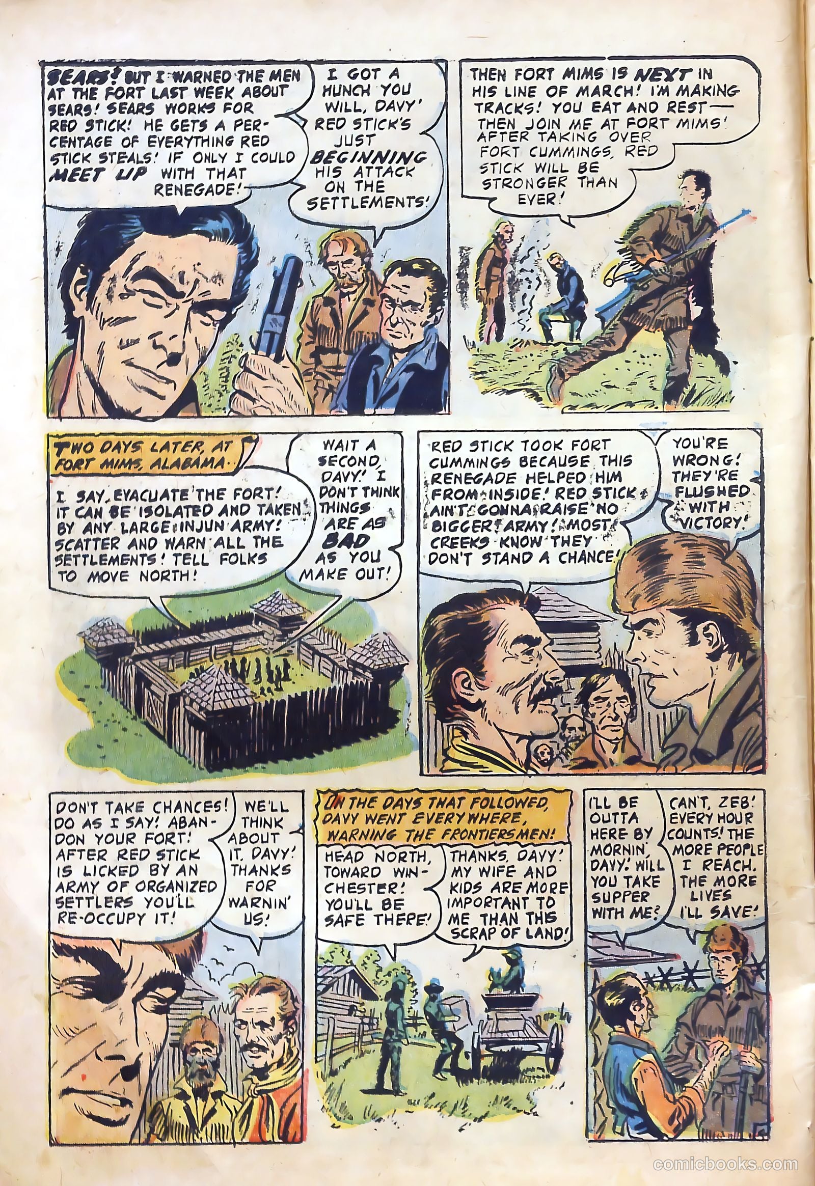 Fighting Davy Crockett #9 (1955) — page 6 of 37