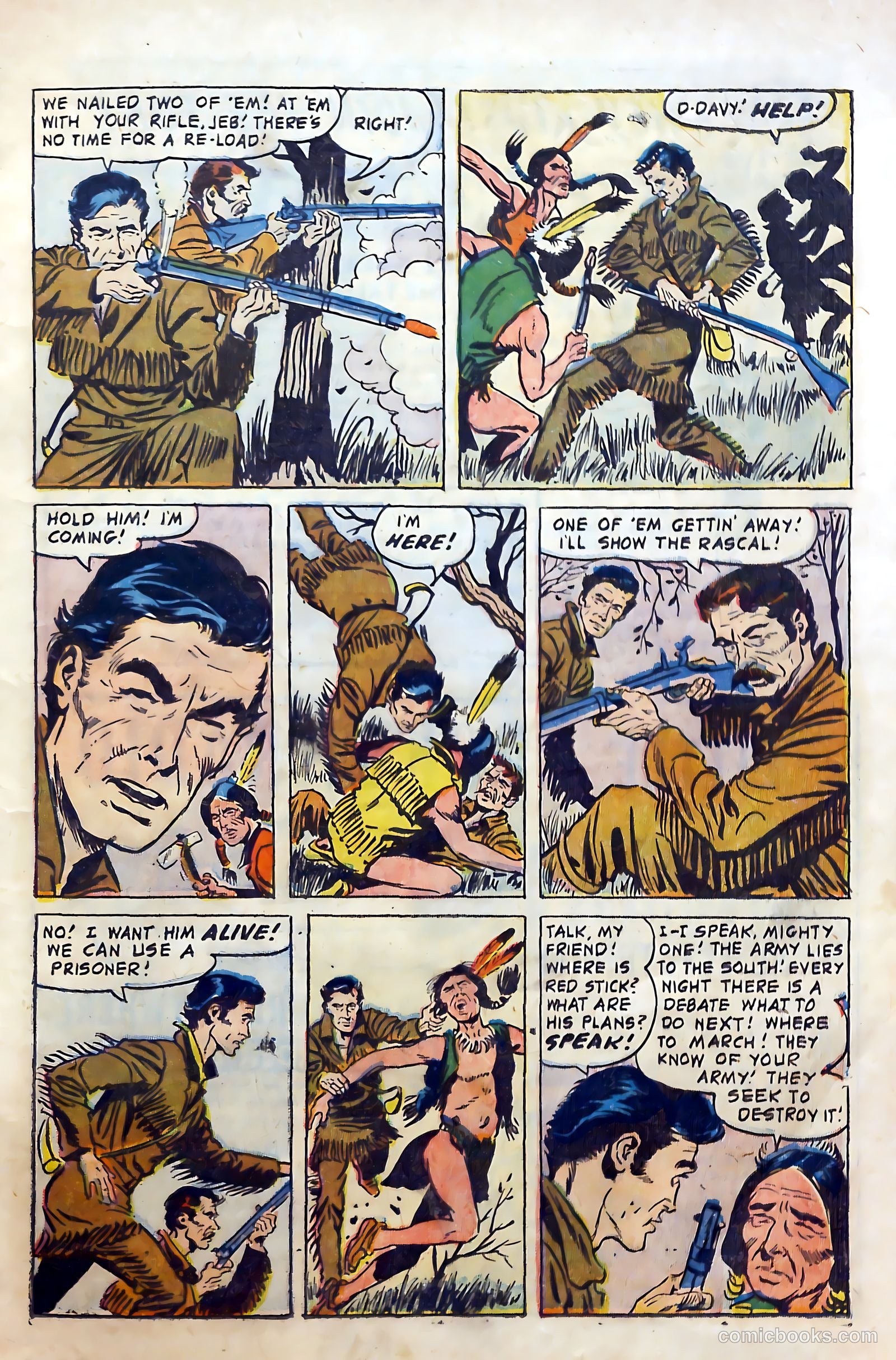 Fighting Davy Crockett #9 (1955) — page 9 of 37