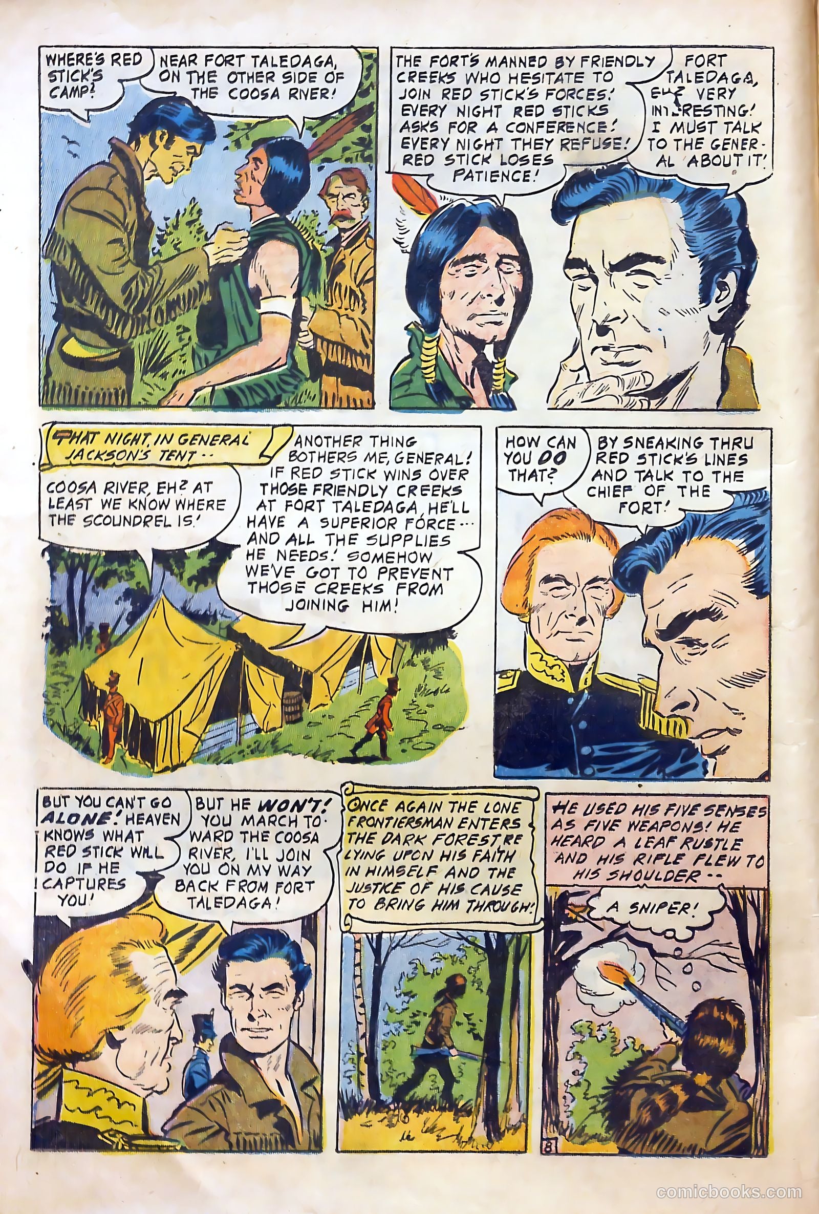 Fighting Davy Crockett #9 (1955) — page 12 of 37