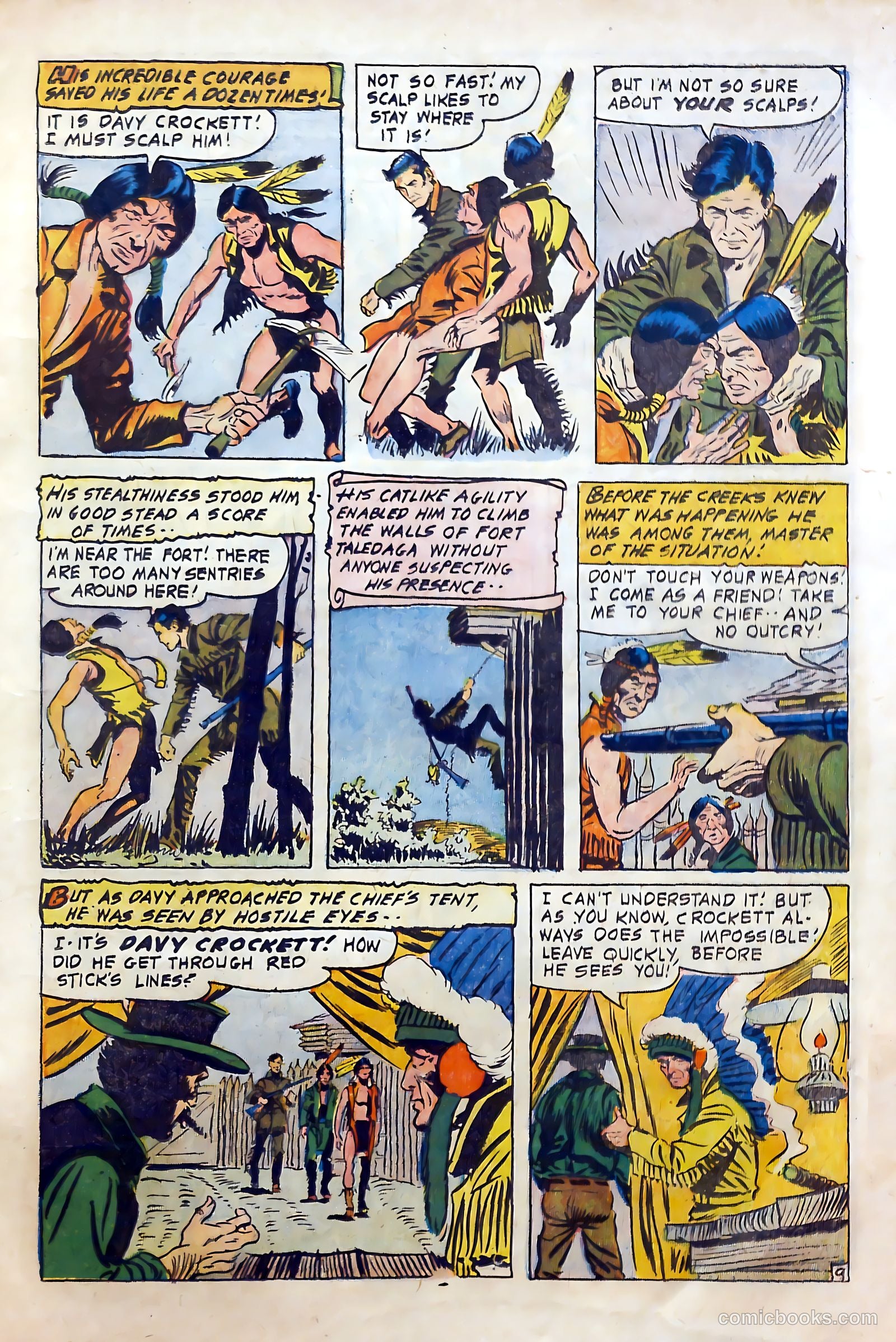 Fighting Davy Crockett #9 (1955) — page 13 of 37