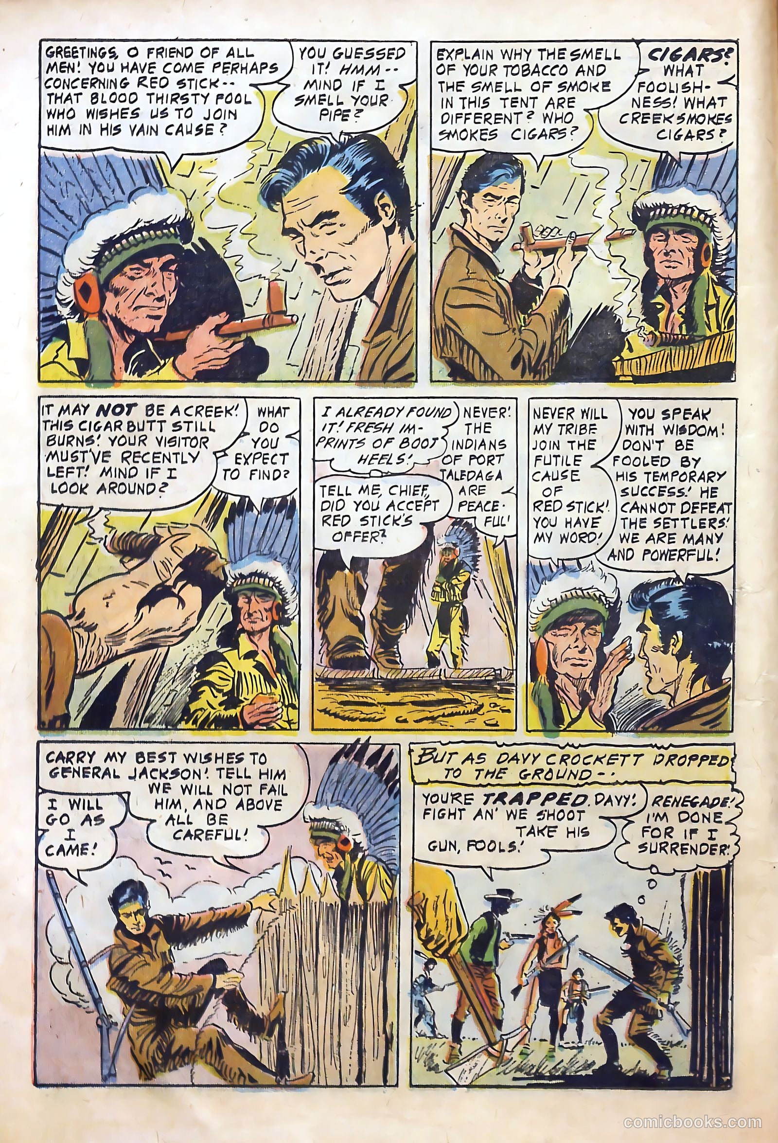 Fighting Davy Crockett #9 (1955) — page 14 of 37