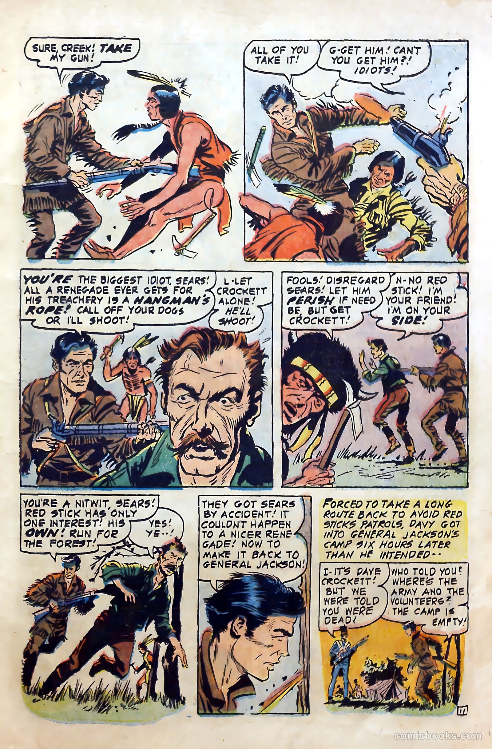 Fighting Davy Crockett #9 (1955) — page 15 of 37