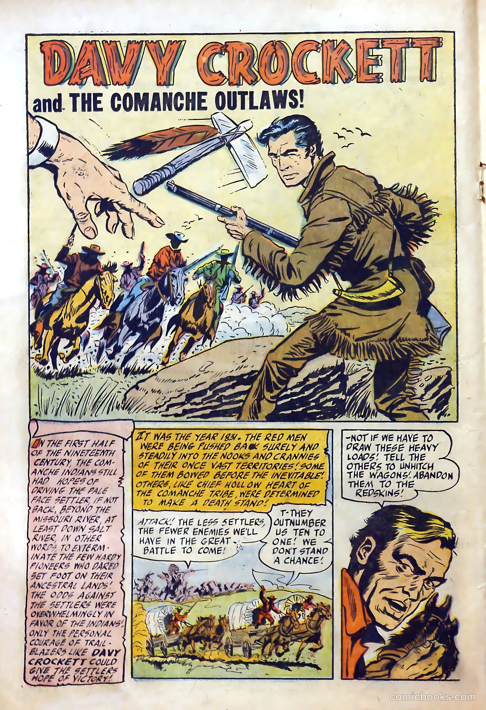 Fighting Davy Crockett #9 (1955) — page 18 of 37
