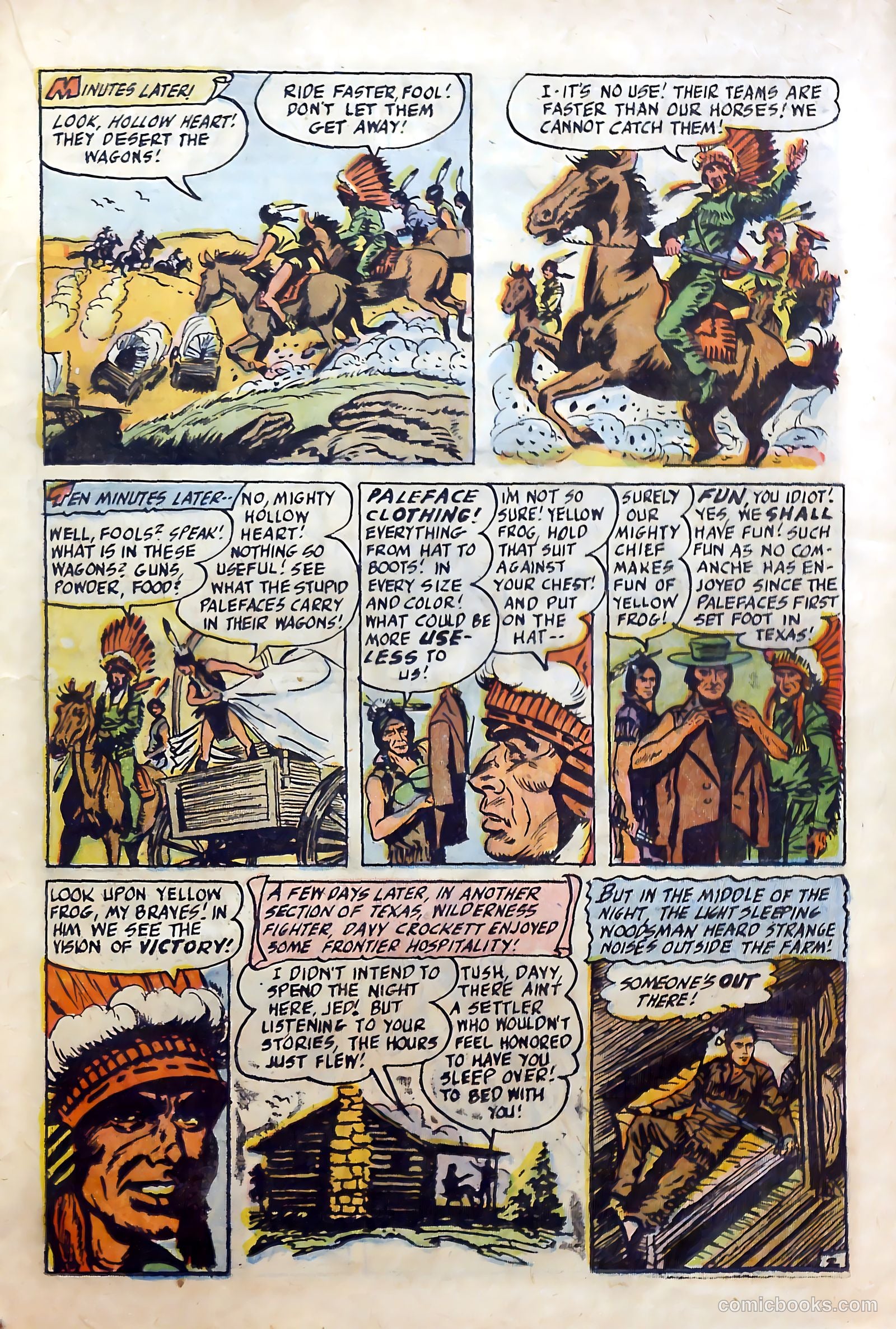 Fighting Davy Crockett #9 (1955) — page 19 of 37