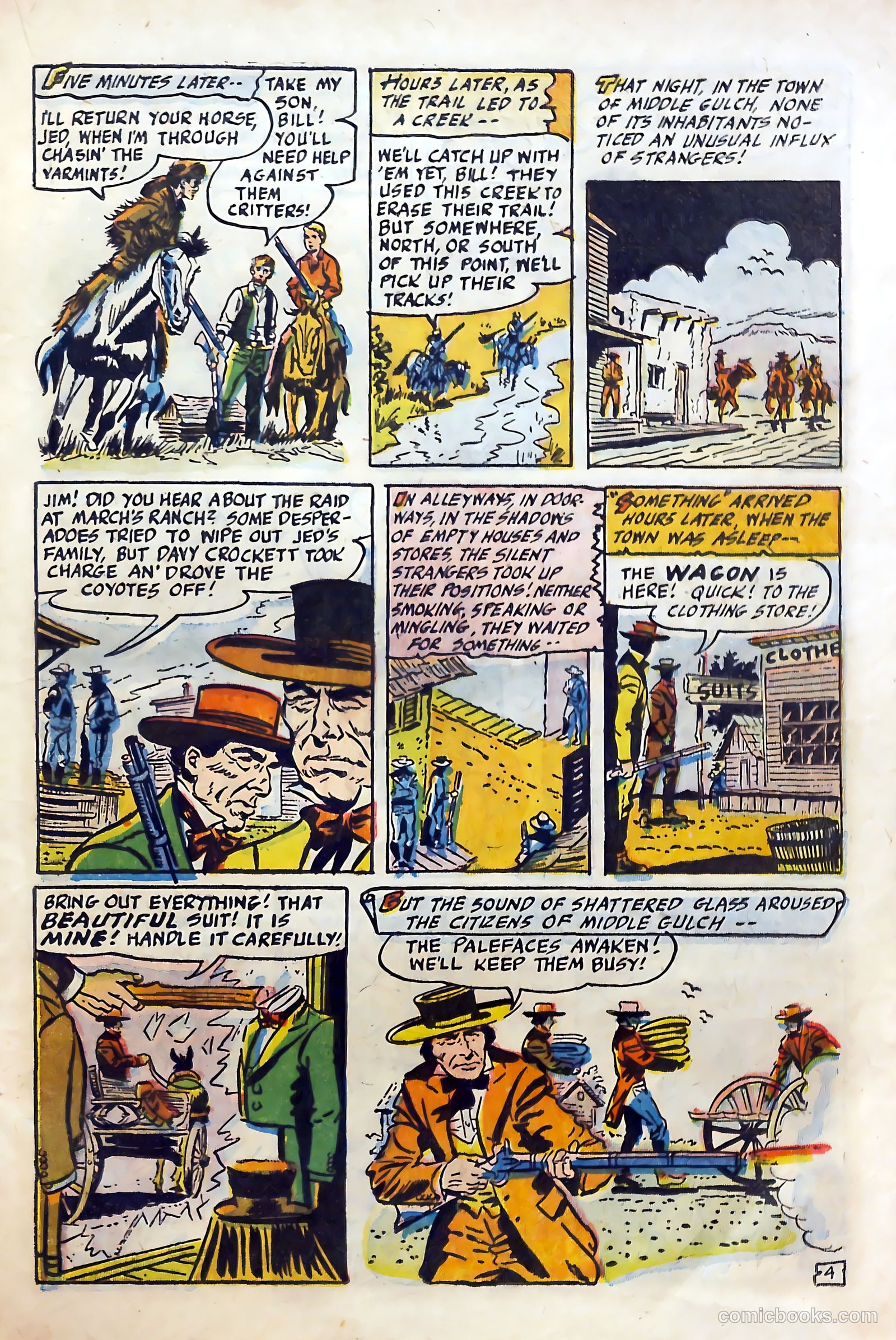 Fighting Davy Crockett #9 (1955) — page 21 of 37