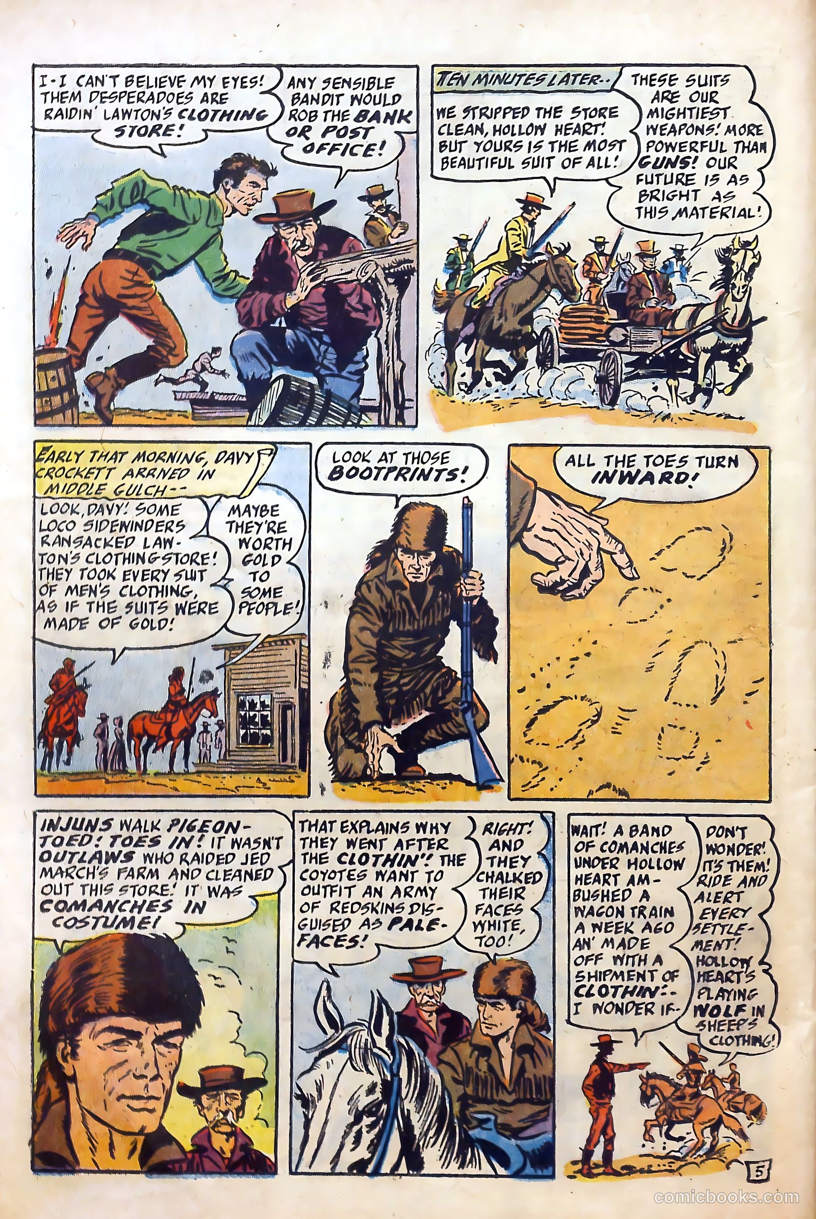 Fighting Davy Crockett #9 (1955) — page 22 of 37