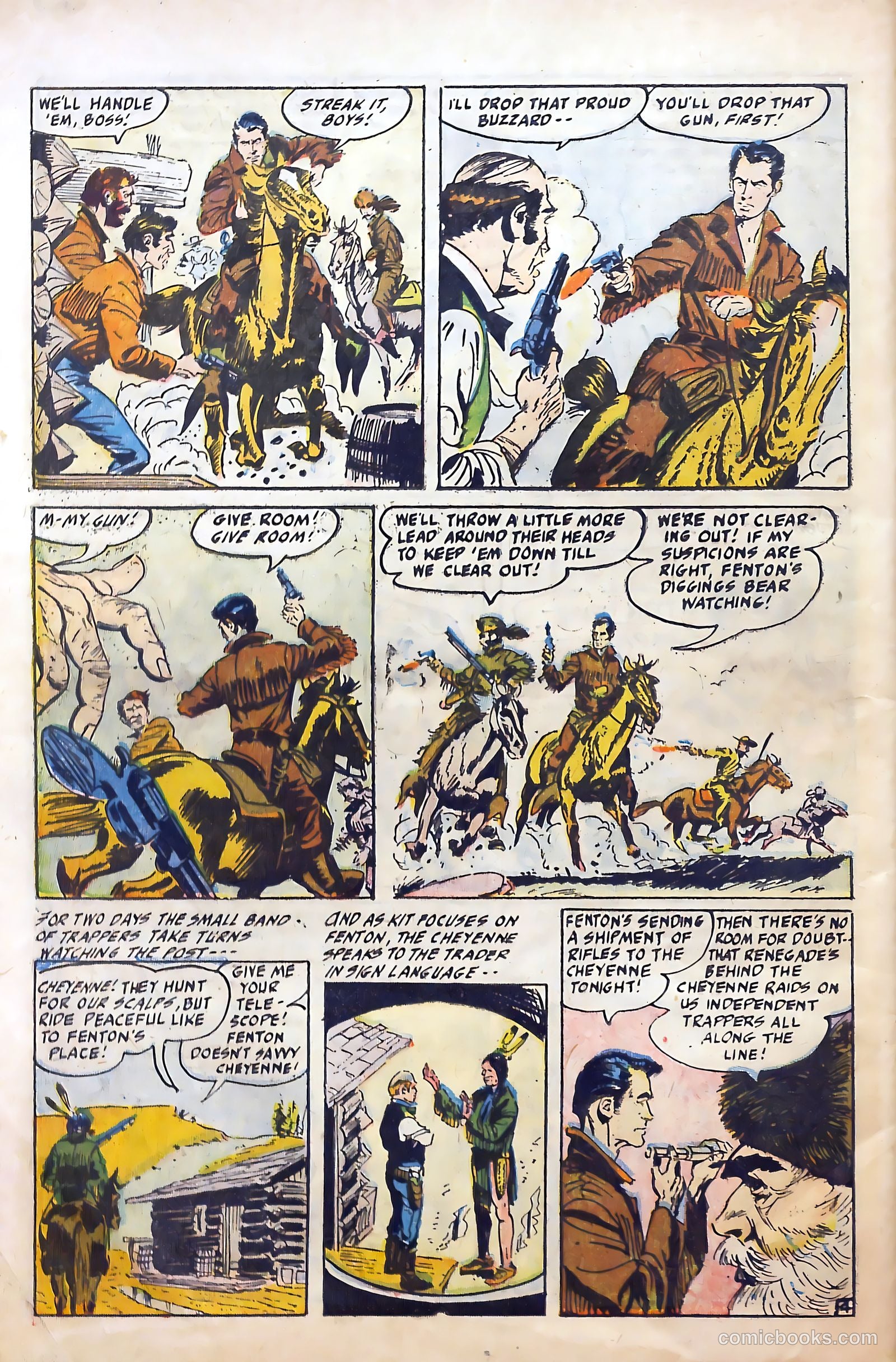 Fighting Davy Crockett #9 (1955) — page 32 of 37