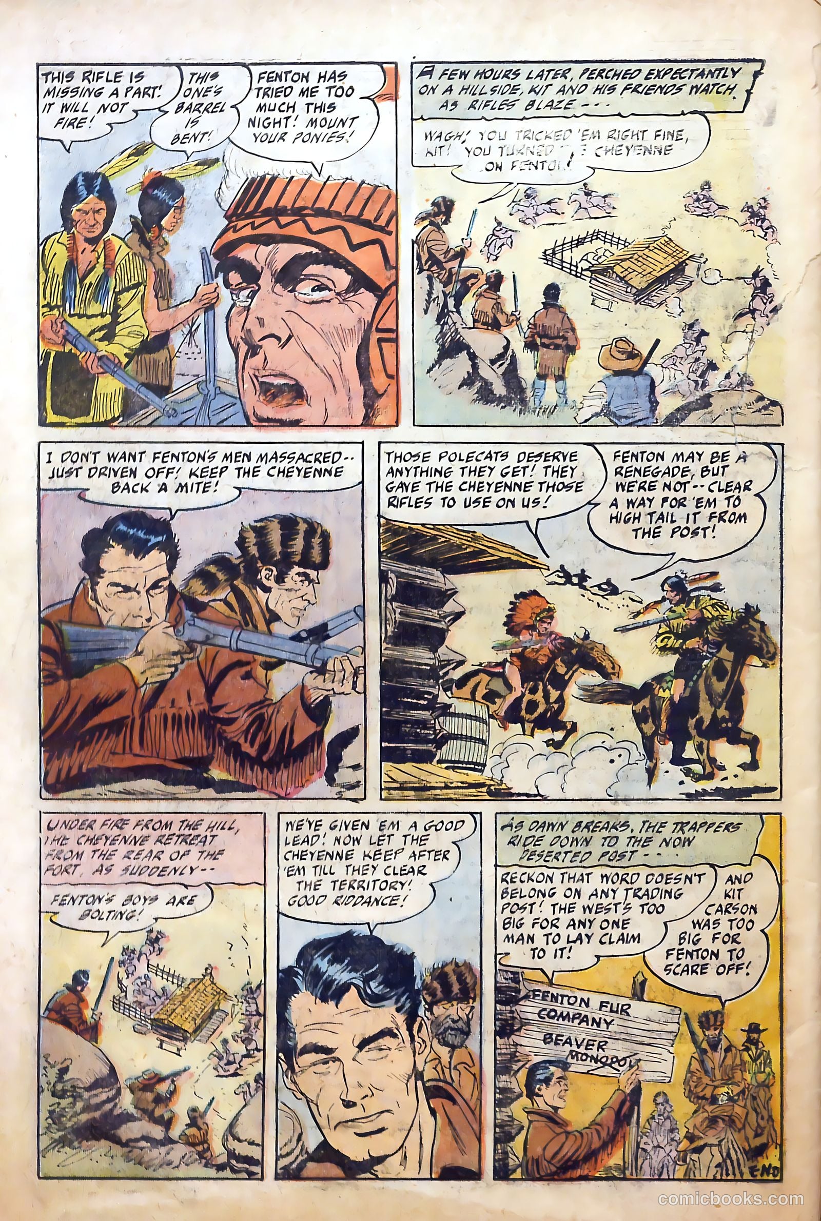 Fighting Davy Crockett #9 (1955) — page 34 of 37