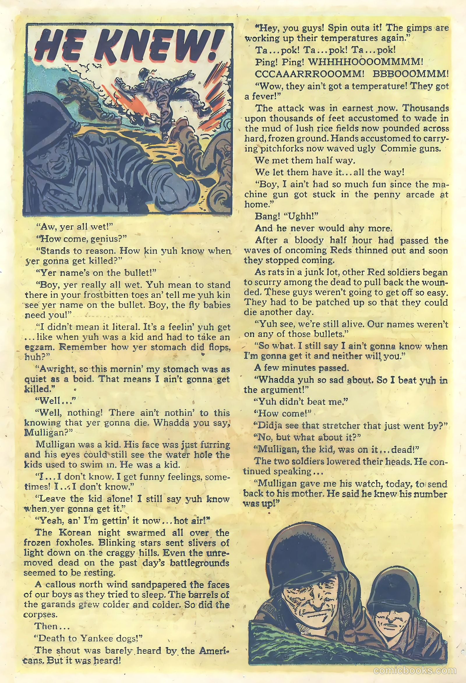 Fighting Fronts #1 (1952) — page 18 of 36